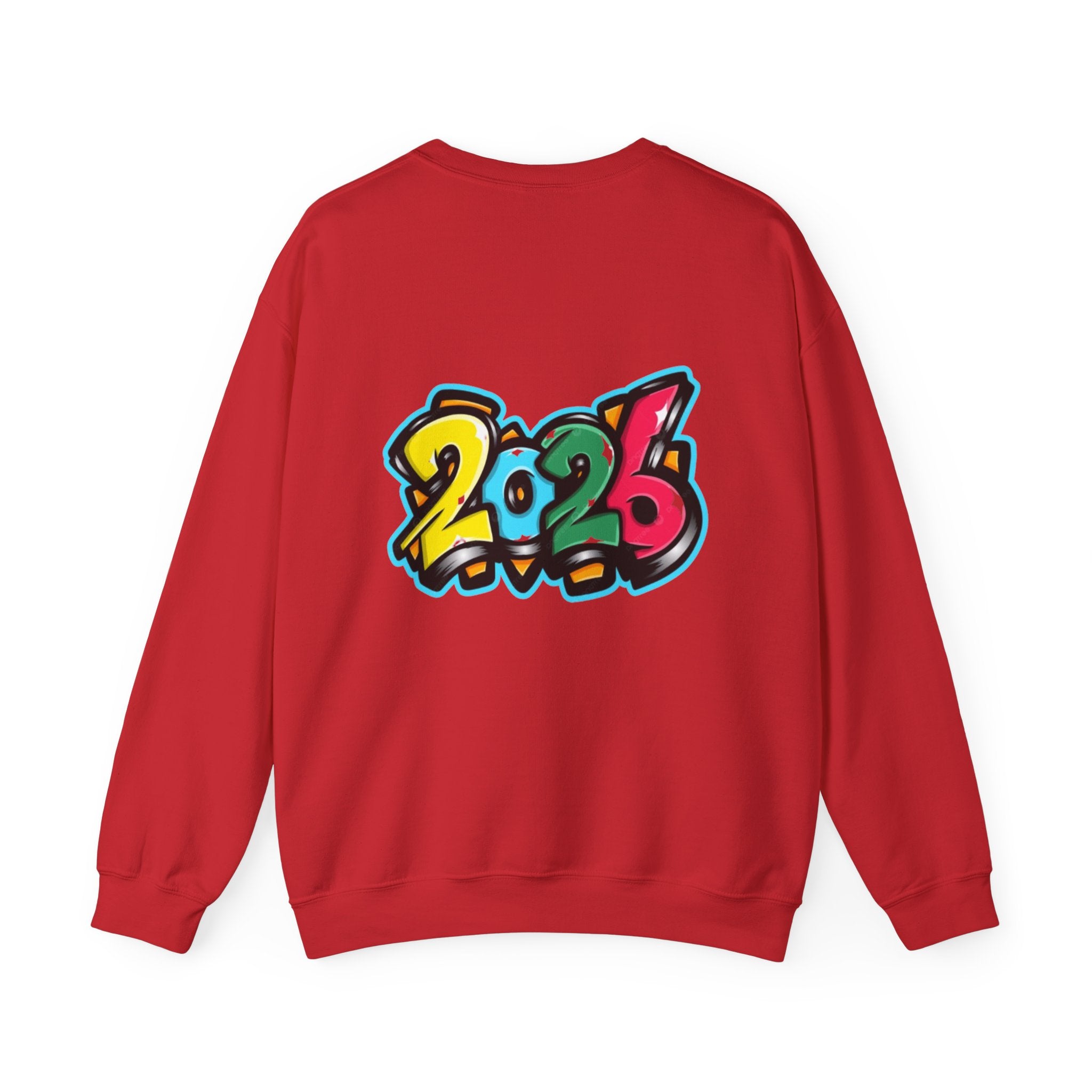 2026 Happy New Year DOUBLE SIDED Unisex Heavy Blend™ Crewneck Sweatshirt