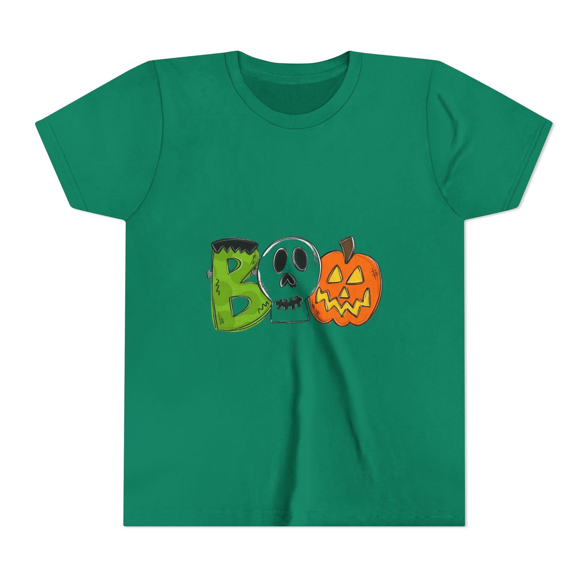 Halloween Boo Youth Short Sleeve T-Shirt