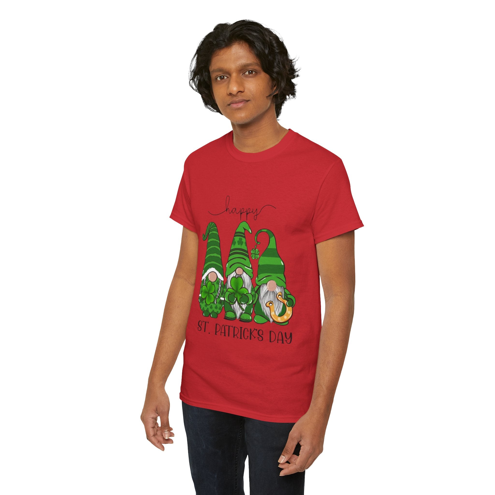 Happy St. Patrick’s Day Gnome Unisex Heavy Cotton T-Shirt