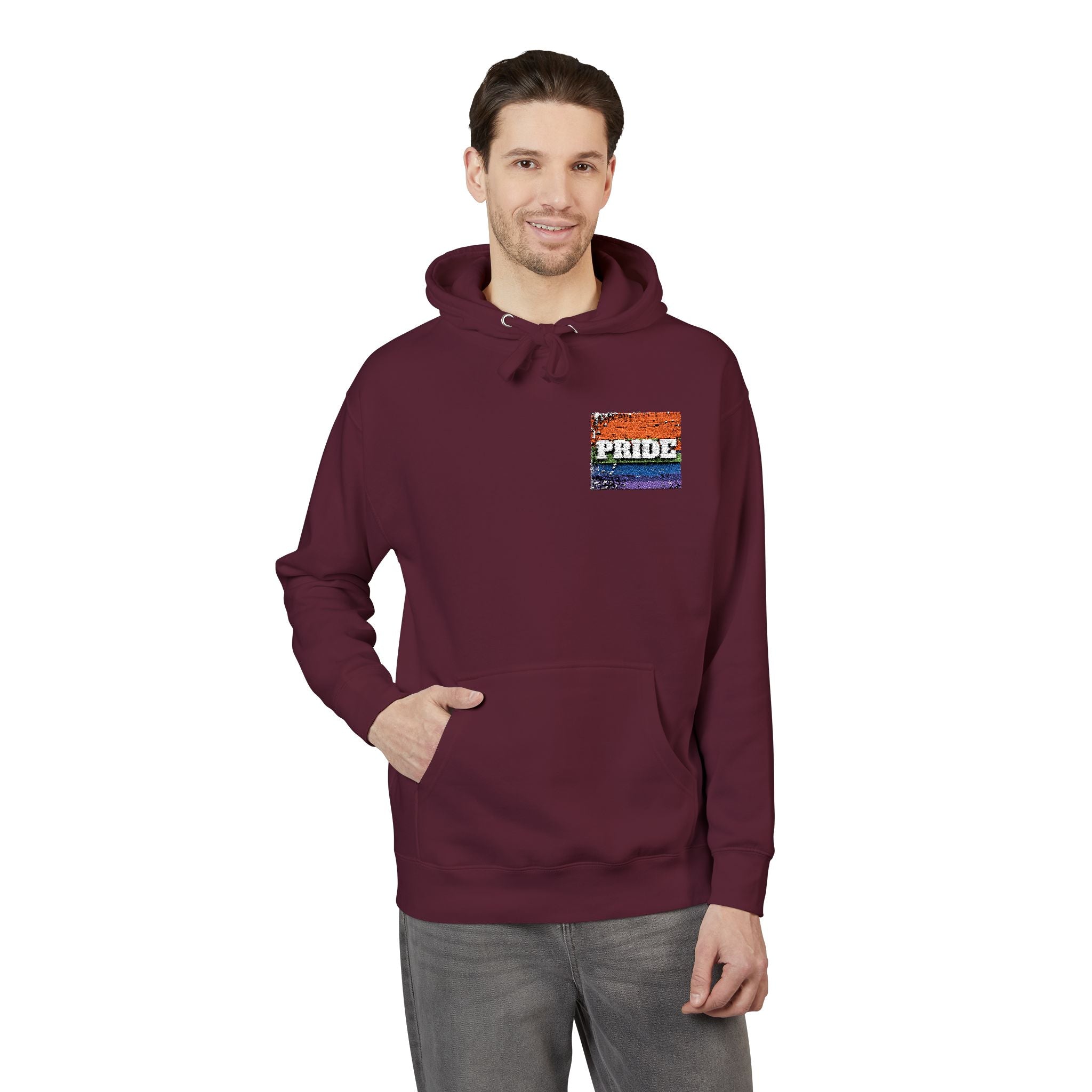 Pride Rainbow Unisex Fleece Hoodie