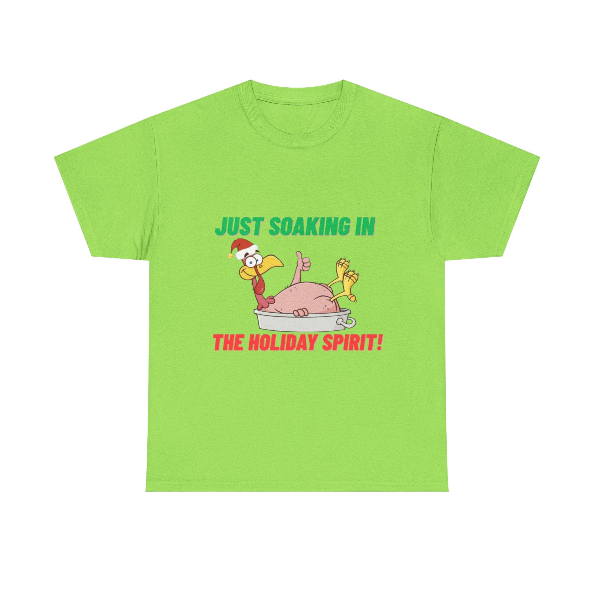 Just Soaking in the Holiday Spirit Unisex Heavy Cotton Tee