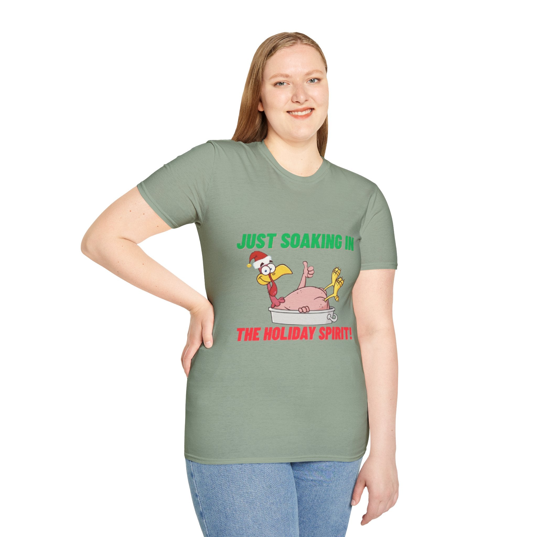 Just Soaking In The Holiday Spirit Unisex Softstyle T-Shirt