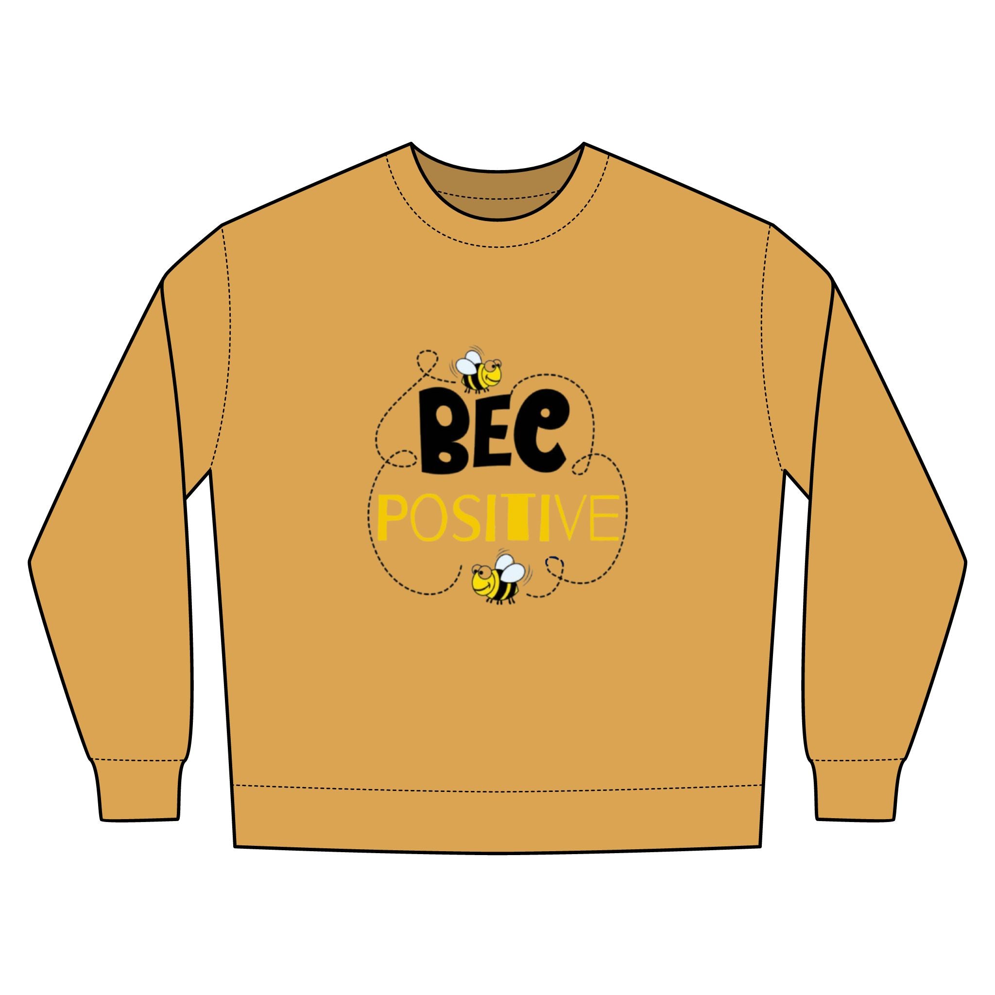 Bee Positive Unisex Urban Crewneck Sweatshirt
