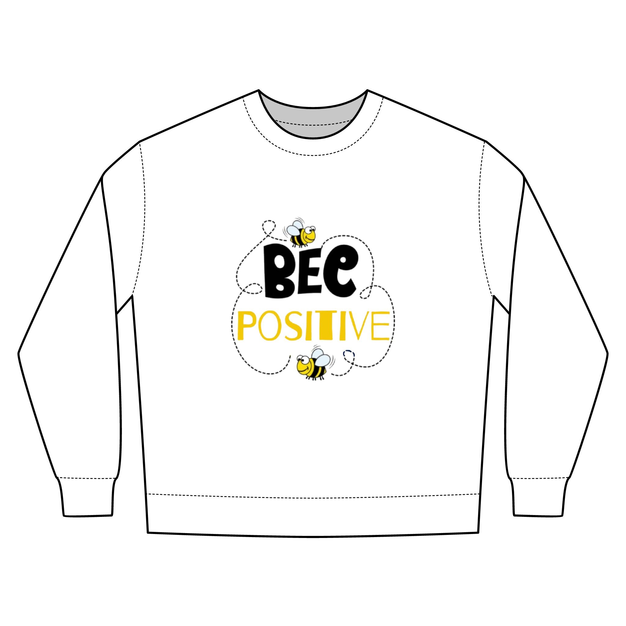 Bee Positive Unisex Urban Crewneck Sweatshirt