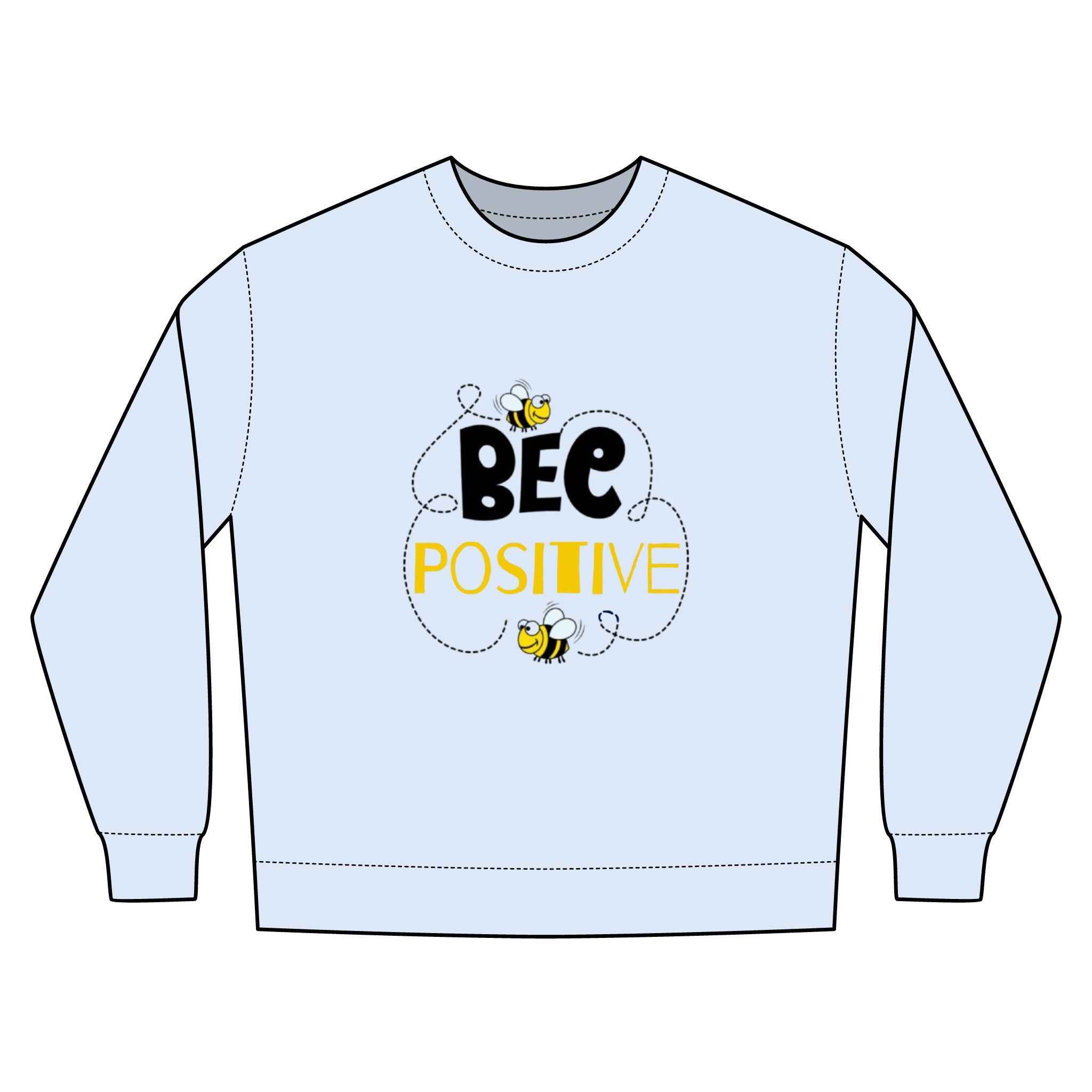Bee Positive Unisex Urban Crewneck Sweatshirt