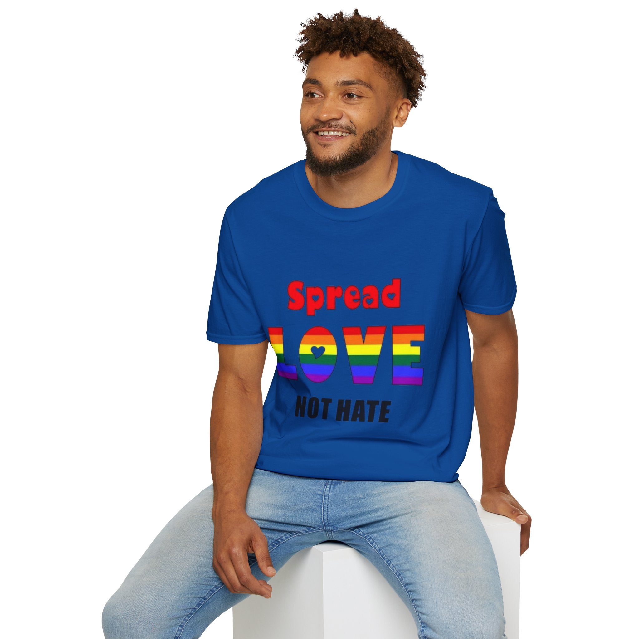 Spread Love Not Hate Unisex Softstyle T-Shirt