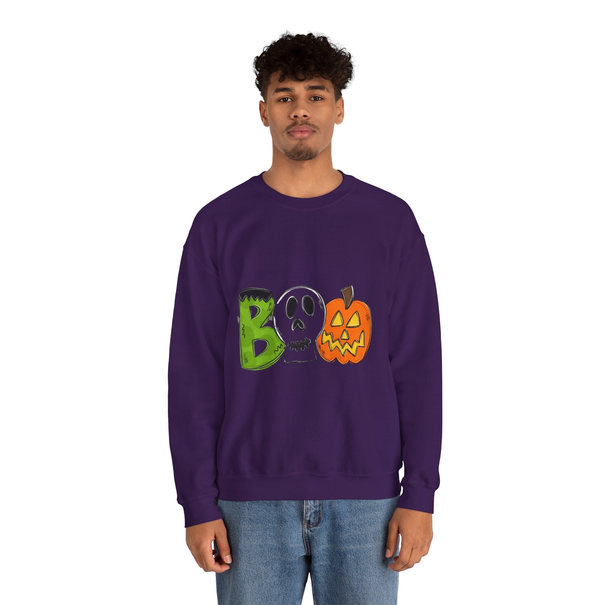 Halloween Boo Unisex Heavy Blend™ Crewneck Sweatshirt
