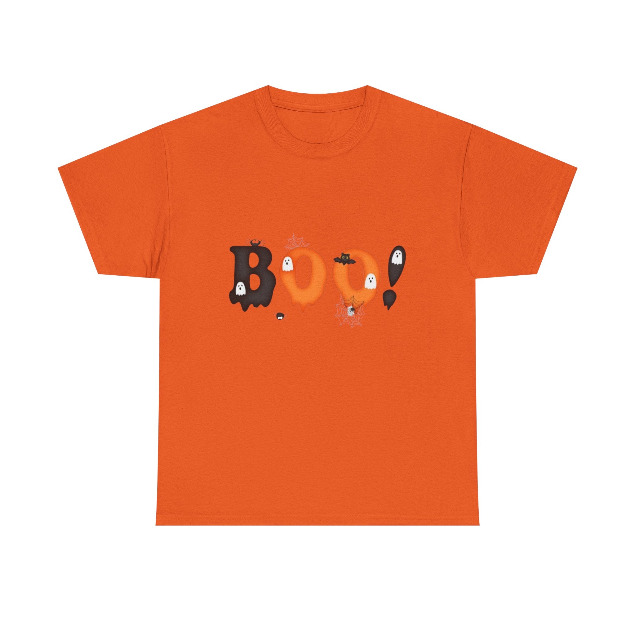 Halloween BOO! Unisex Short Sleeve Heavy Cotton T-Shirt