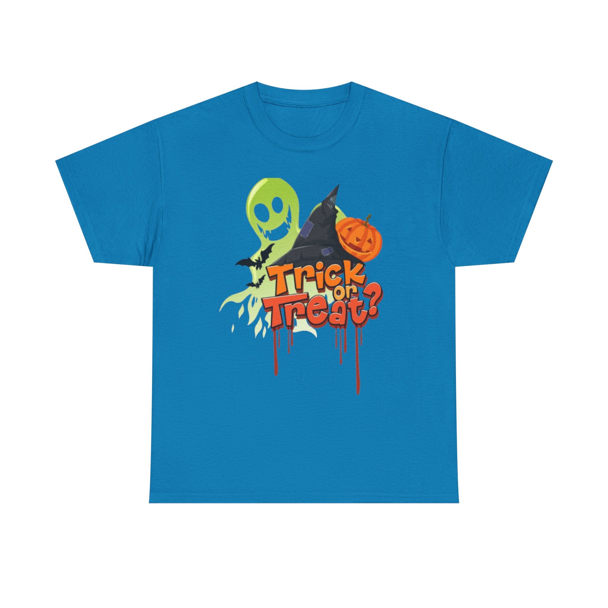 Halloween Trick or Treat Unisex Heavy Cotton Short Sleeve T-Shirt