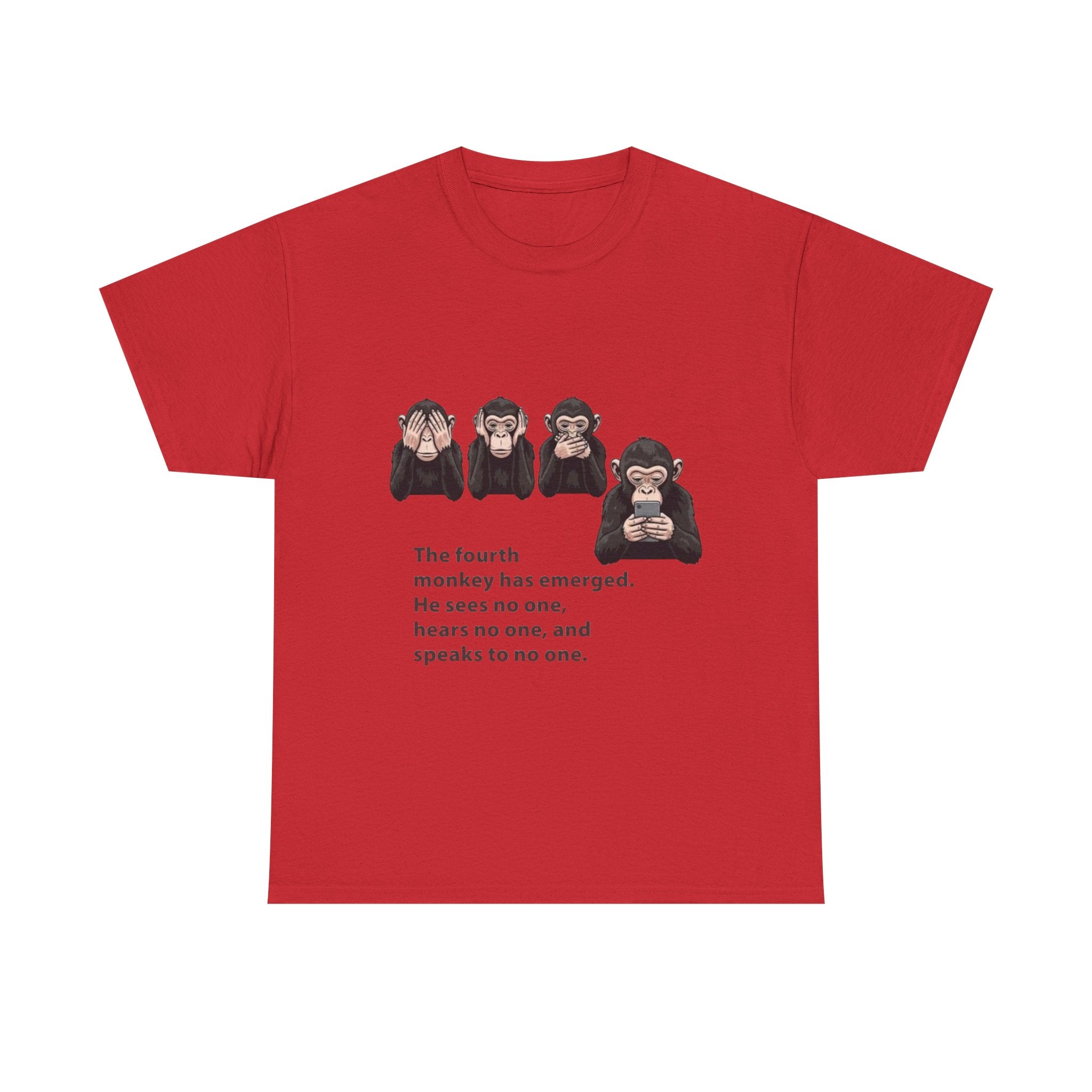 Four Monkeys Unisex Heavy Cotton T-Shirt