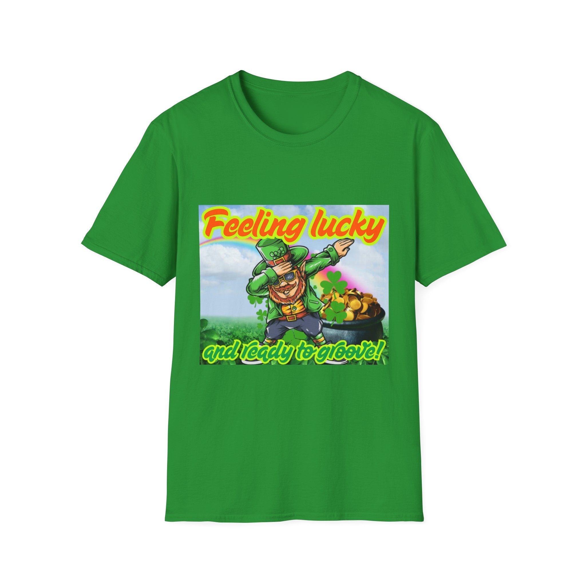Feeling Lucky And Ready To Groove! Unisex Softstyle T-Shirt