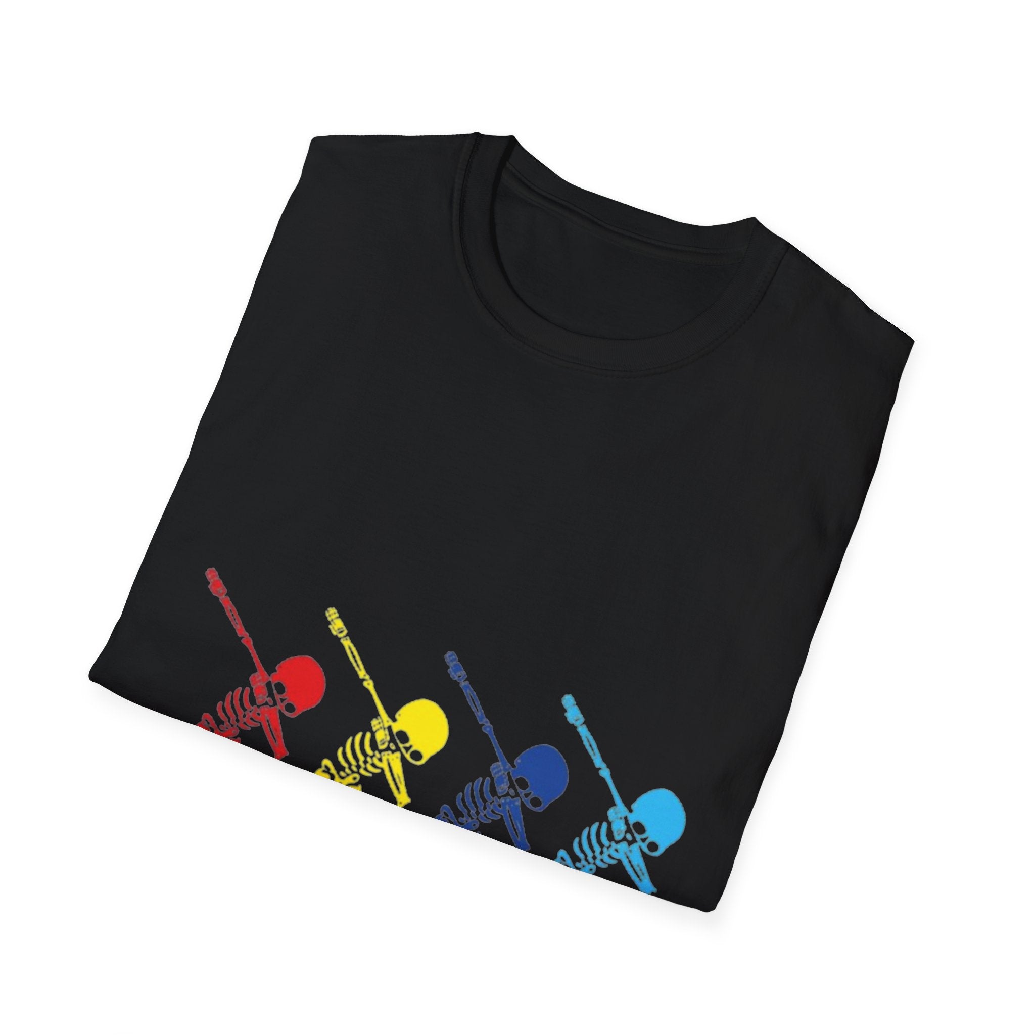 Dabbing Halloween Skeleton Dance Unisex Softstyle T-Shirt