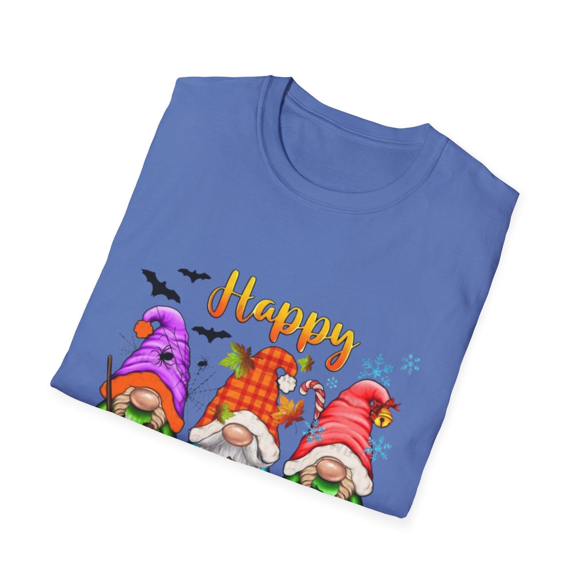 Happy Hallothanksmas Gnome Unisex Softstyle T-Shirt