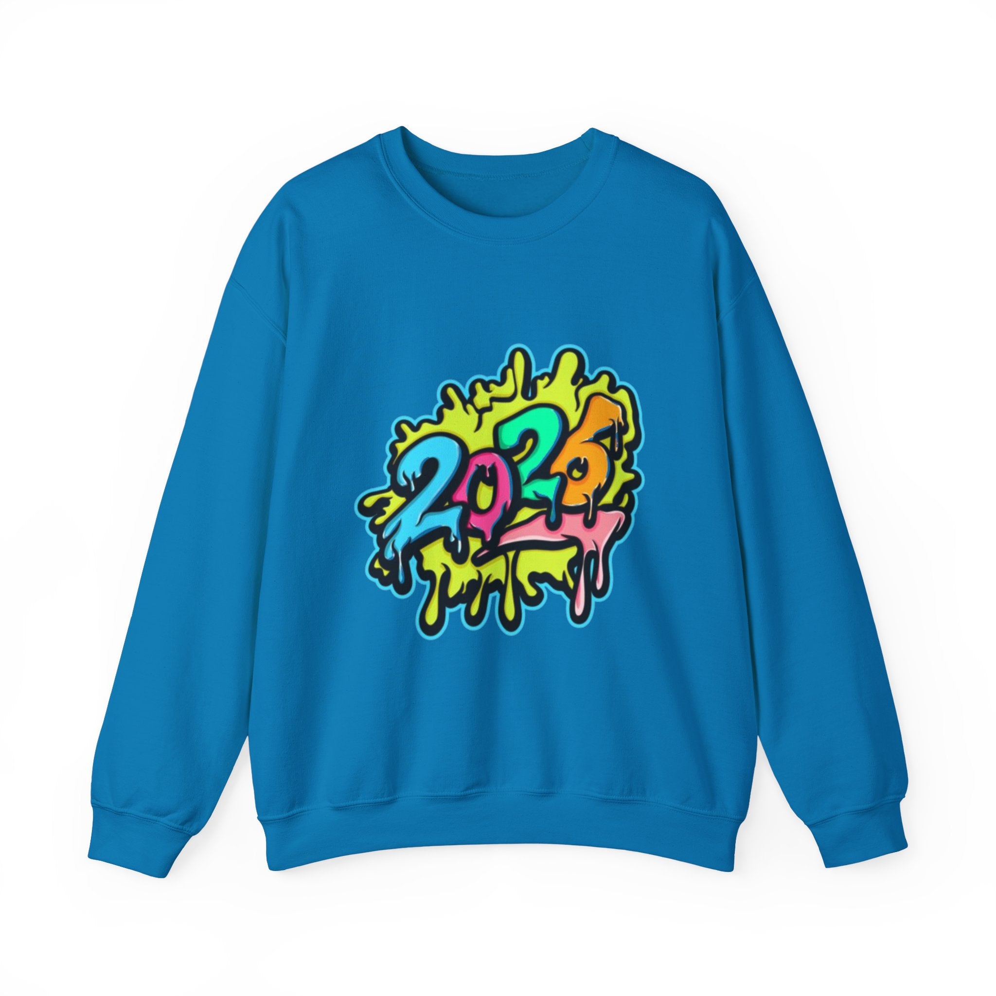 2026 Colorful Drip Design Unisex Sweatshirt