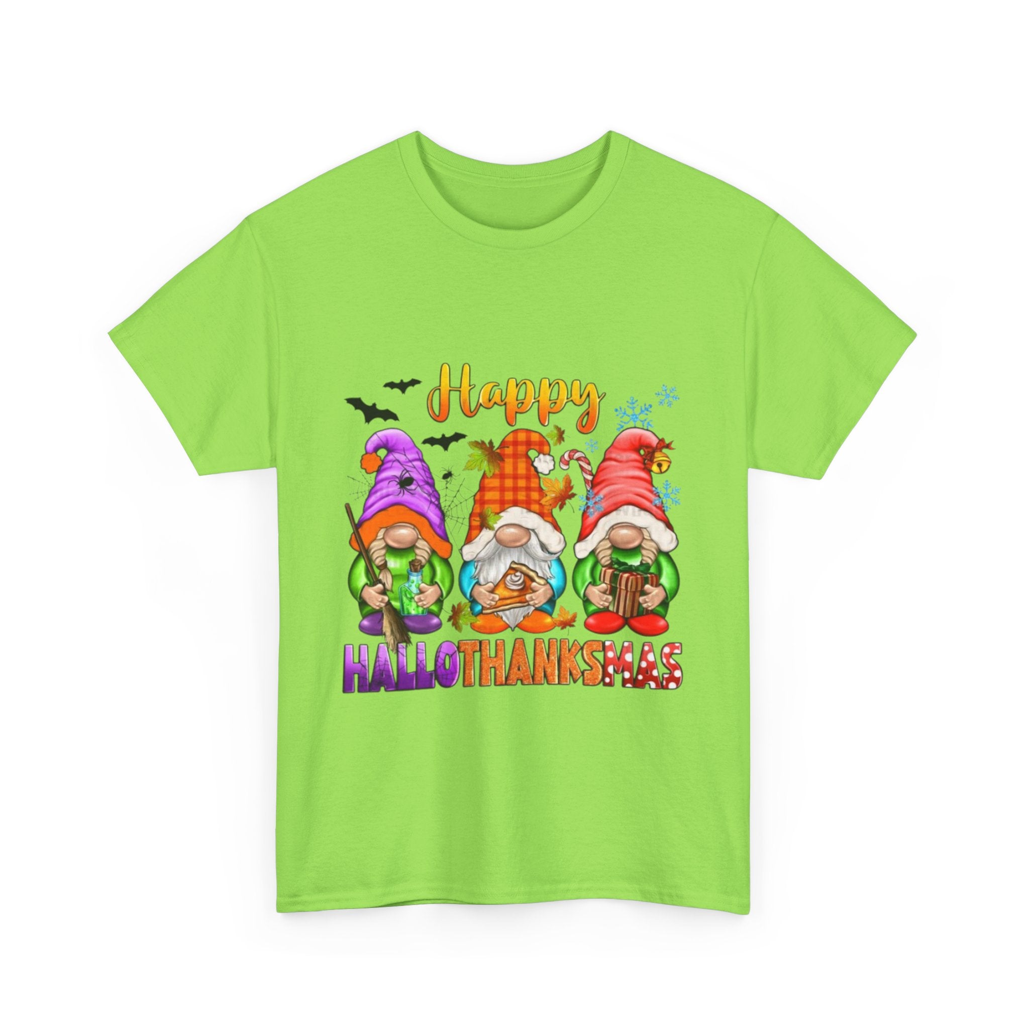 Happy Hallothanksmas Unisex Heavy Cotton T-Shirt