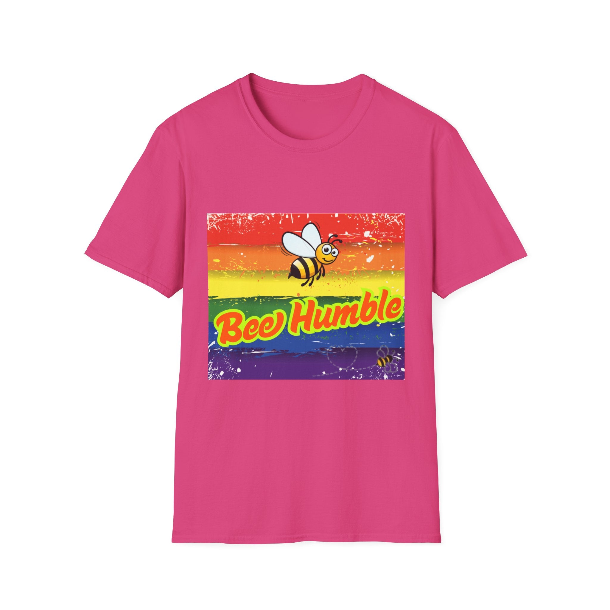 Bee Humble Rainbow Unisex Softstyle T-Shirt