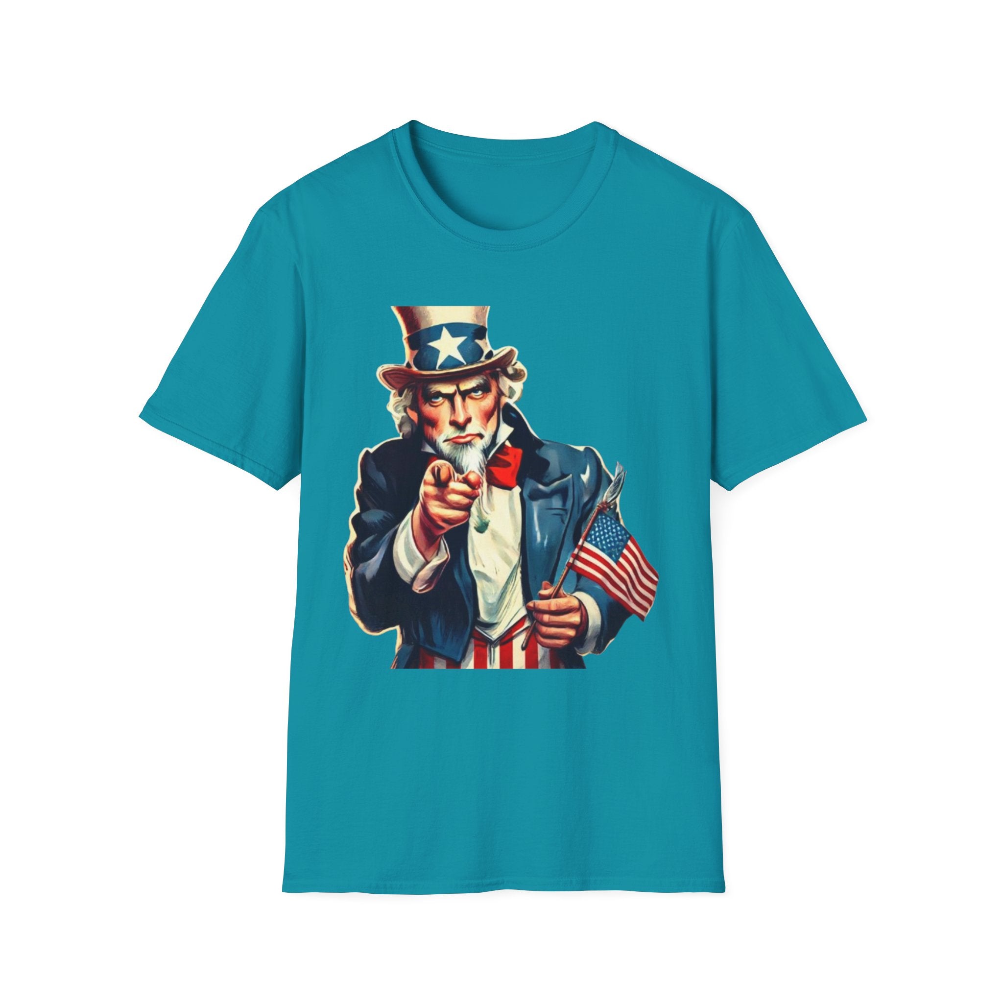 Patriotic Uncle Sam Unisex Softstyle T-Shirt