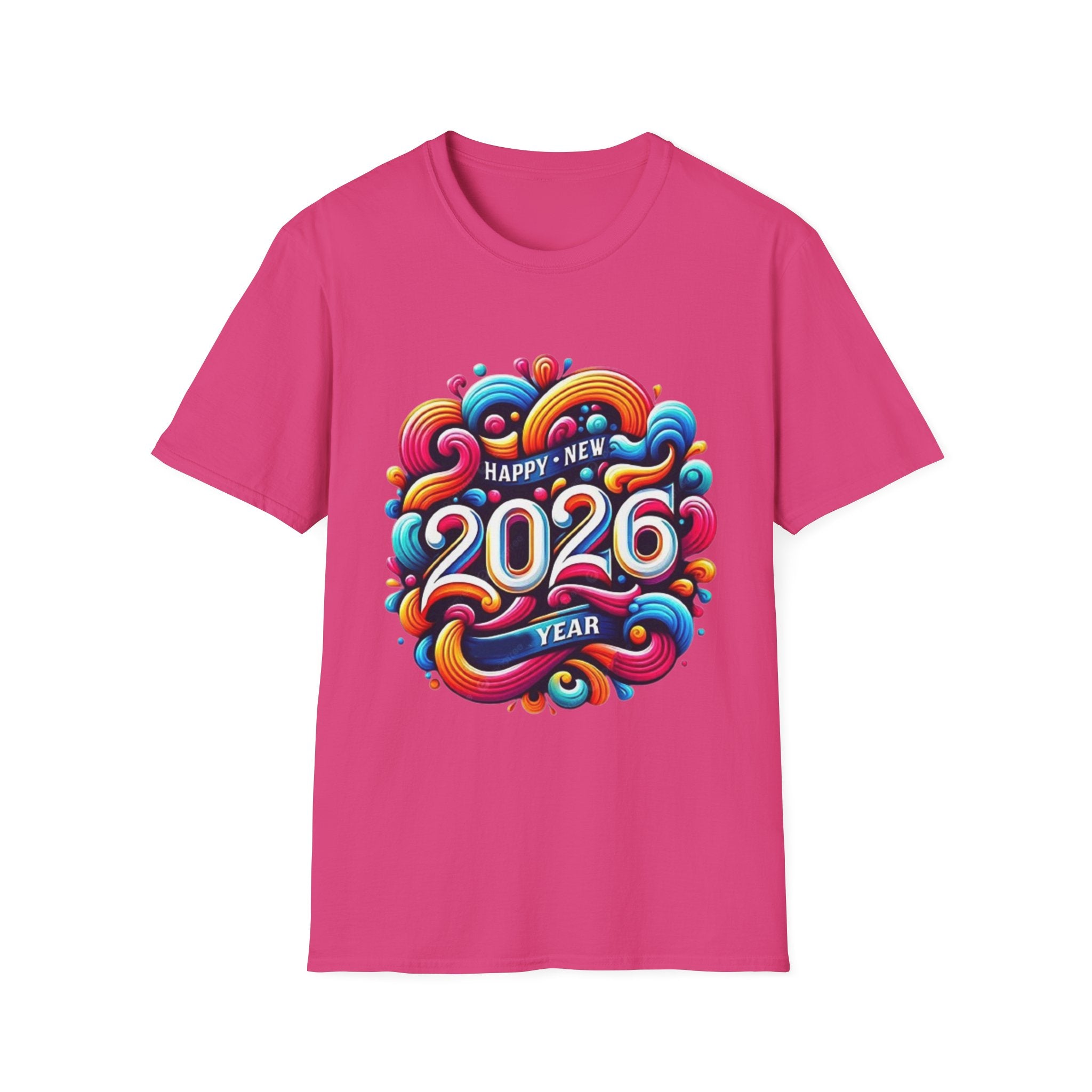 2026 Happy New Year Unisex Softstyle T-Shirt