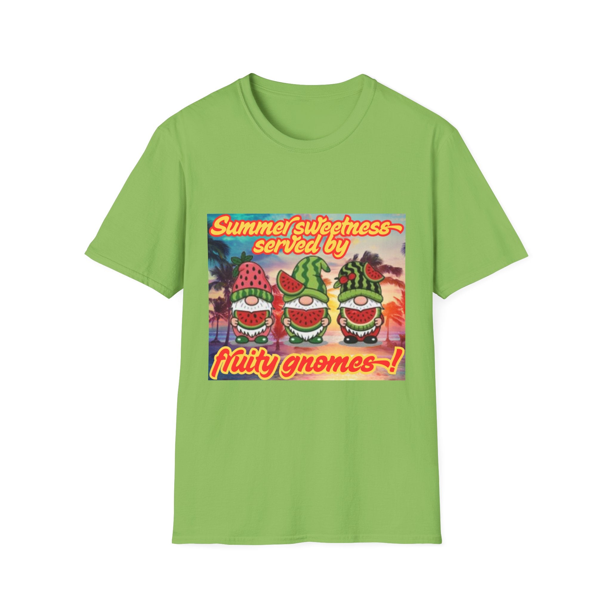 Summer Sweetness Served By Fruity Gnomes Unisex Softstyle T-Shirt