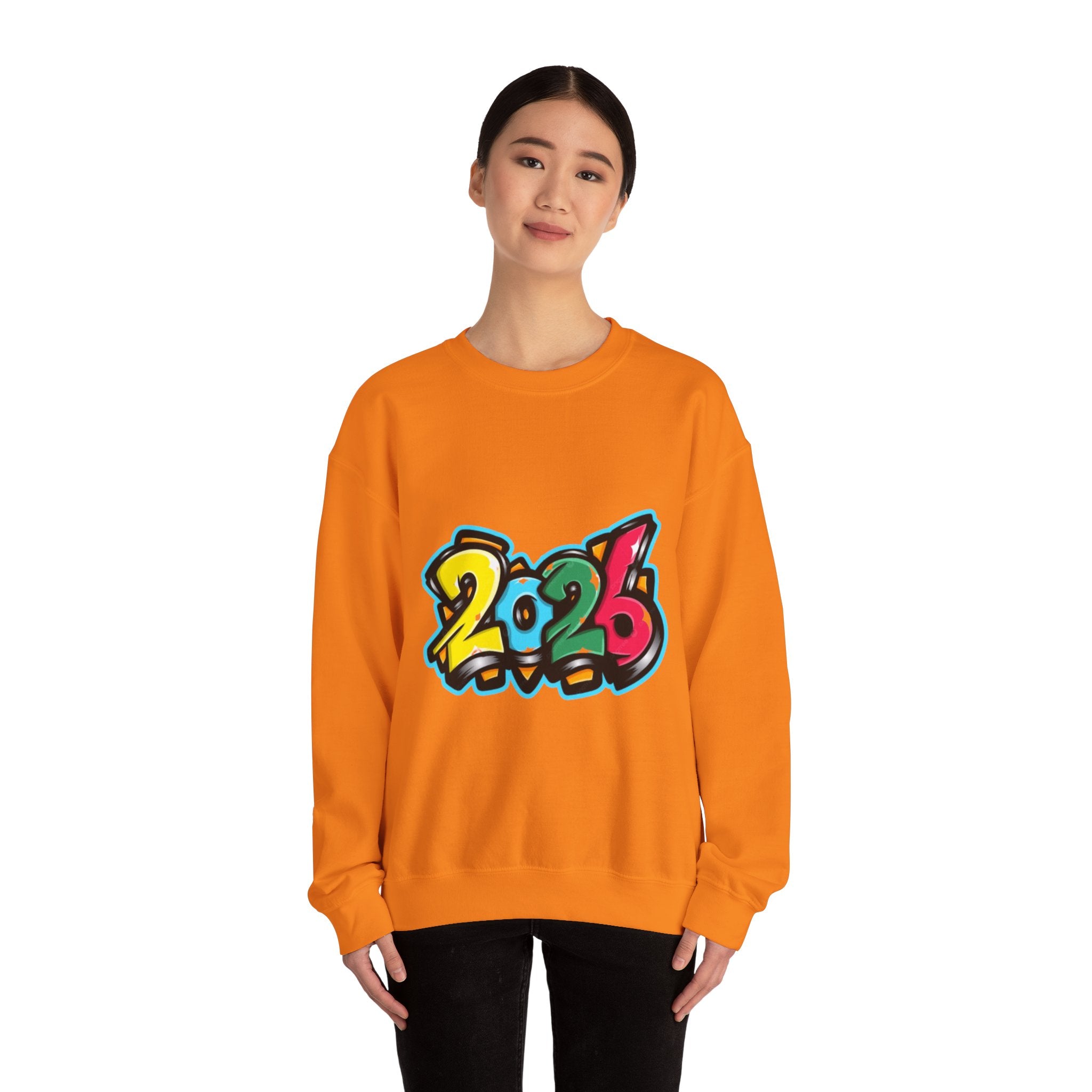 2026 Graffiti Style Unisex Heavy Blend™ Crewneck Sweatshirt