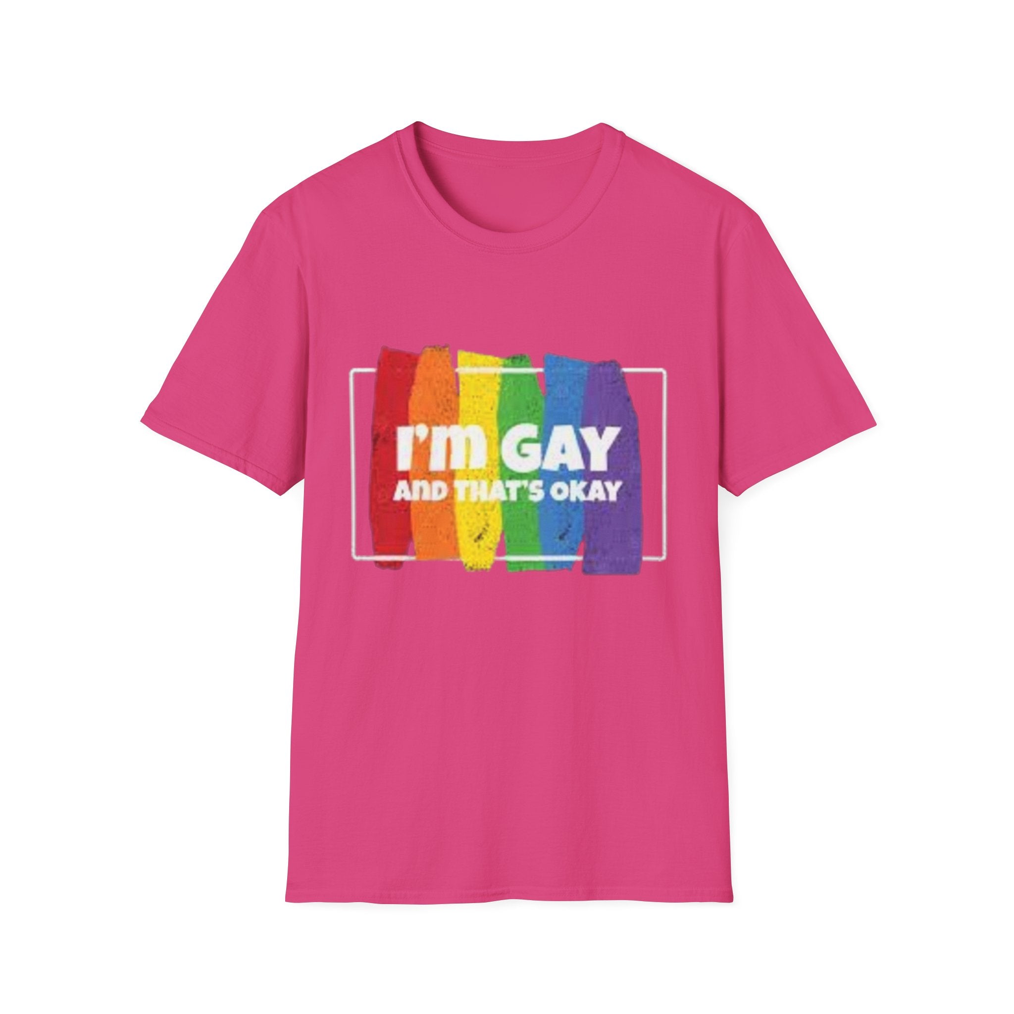 I'm GAY And That's Okay Unisex Softstyle T-Shirt