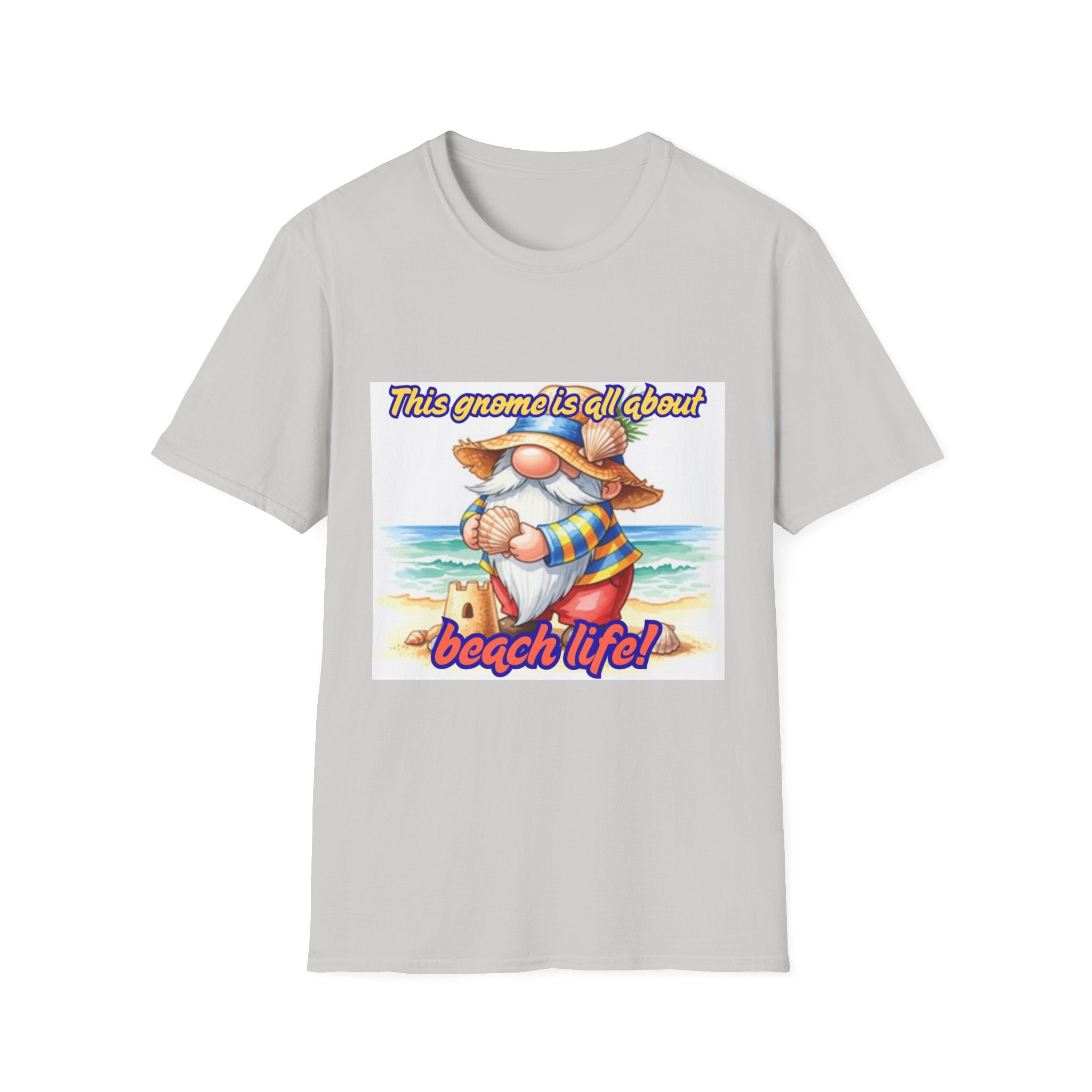 This Gnome Is All About Beach Life! Unisex Softstyle T-Shirt