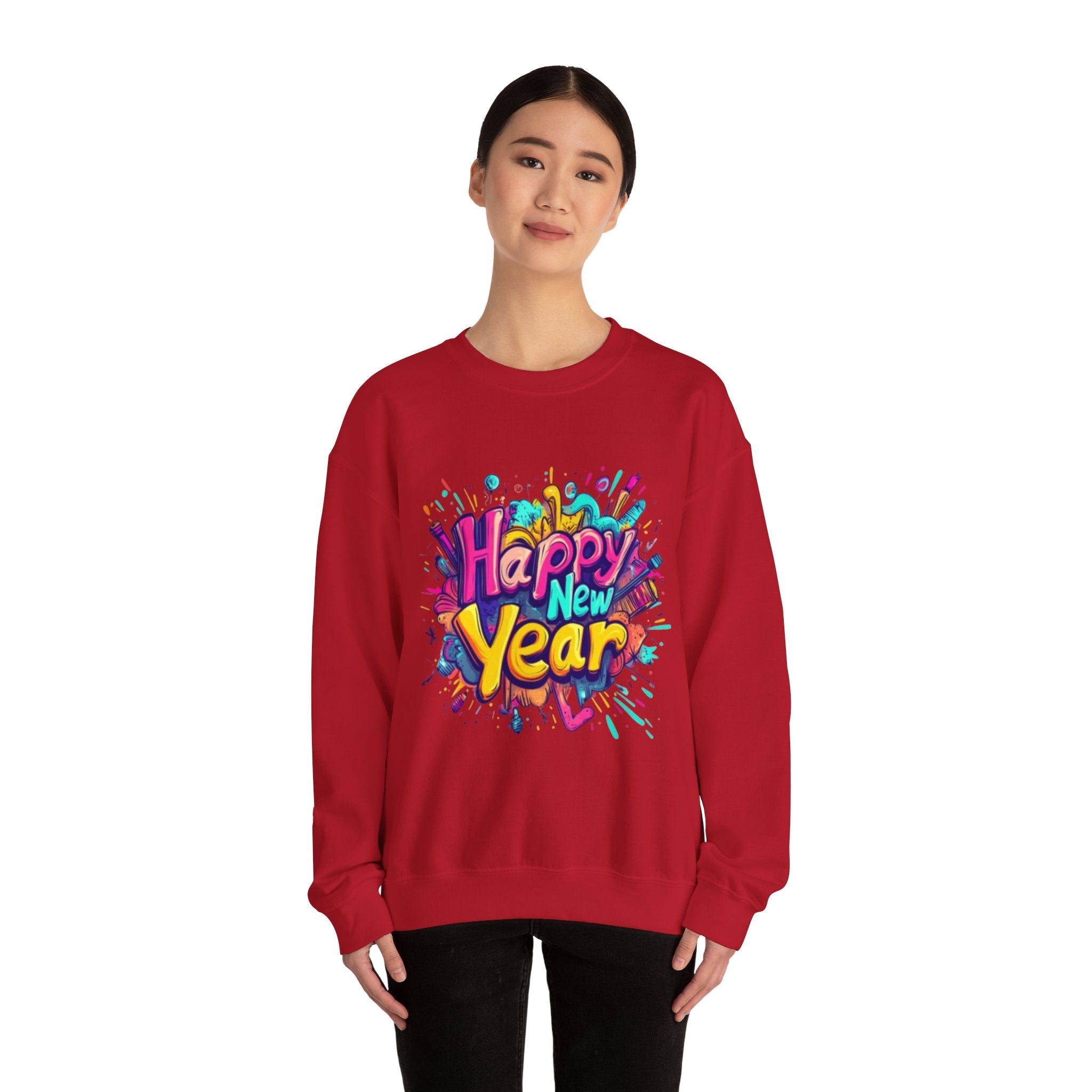 2026 Happy New Year DOUBLE SIDED Unisex Heavy Blend™ Crewneck Sweatshirt