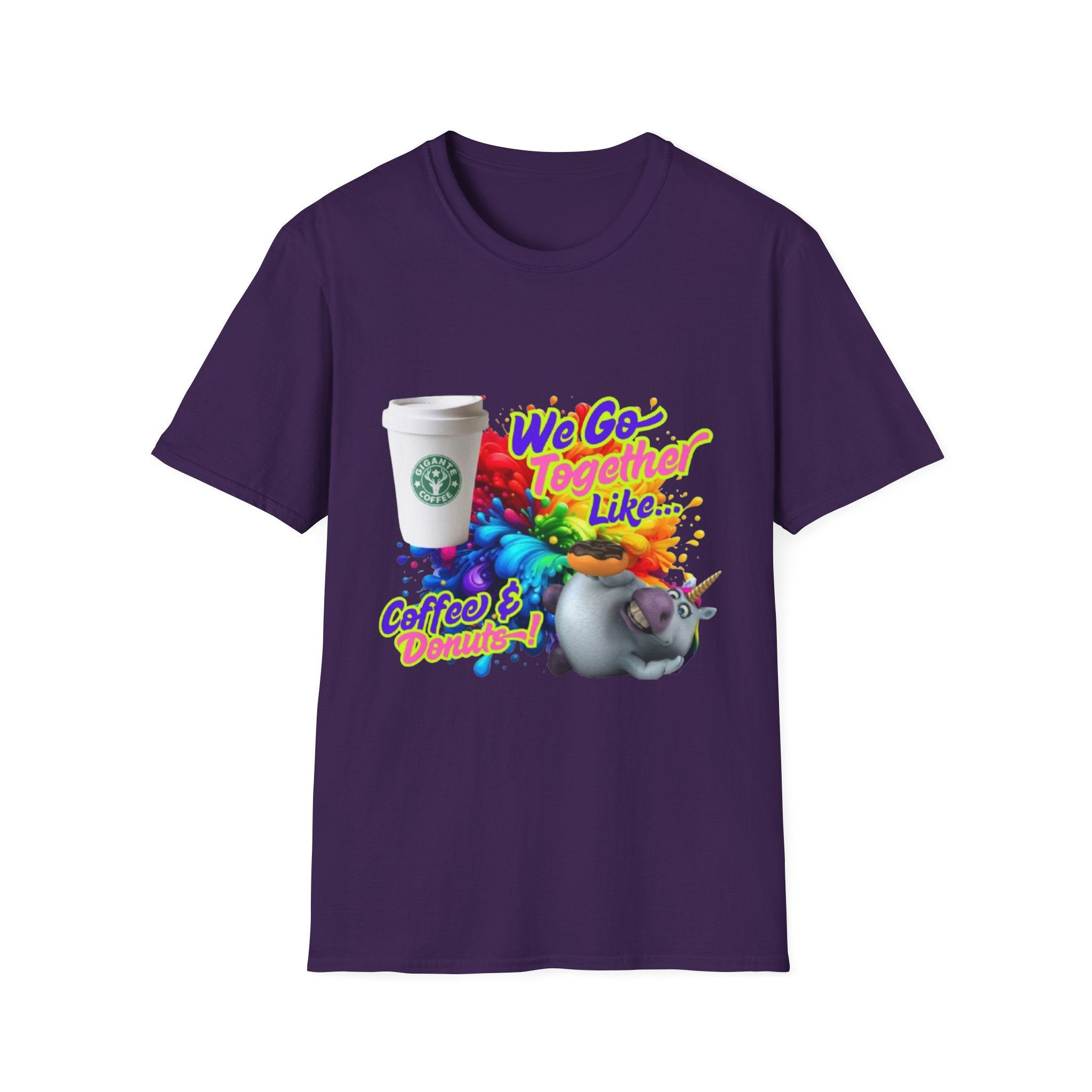 We Go Together Like Coffee & Donuts Unisex Softstyle T-Shirt