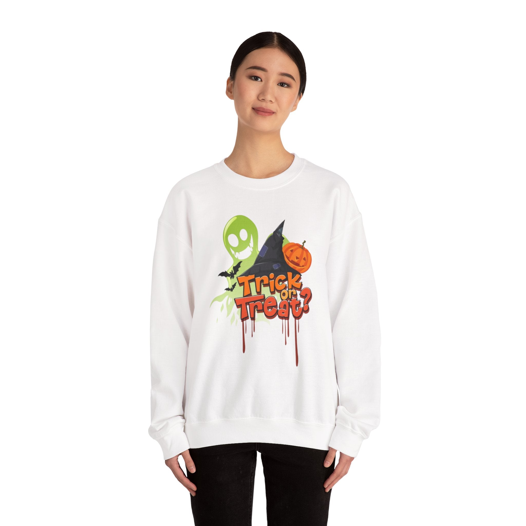 Halloween Trick or Treat Unisex Heavy Blend™ Crewneck Sweatshirt