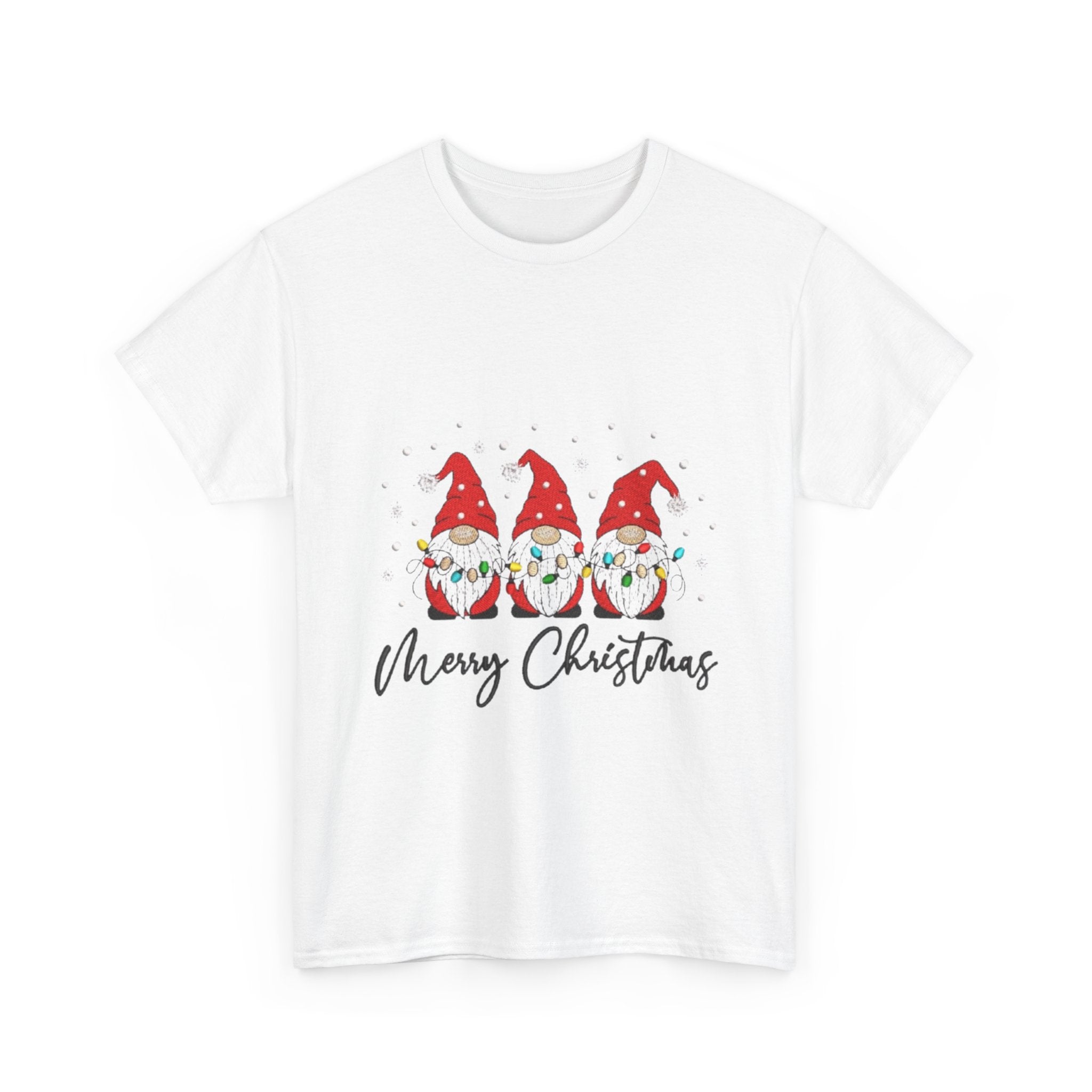 Merry Christmas Gnome Unisex Heavy Cotton T-Shirt