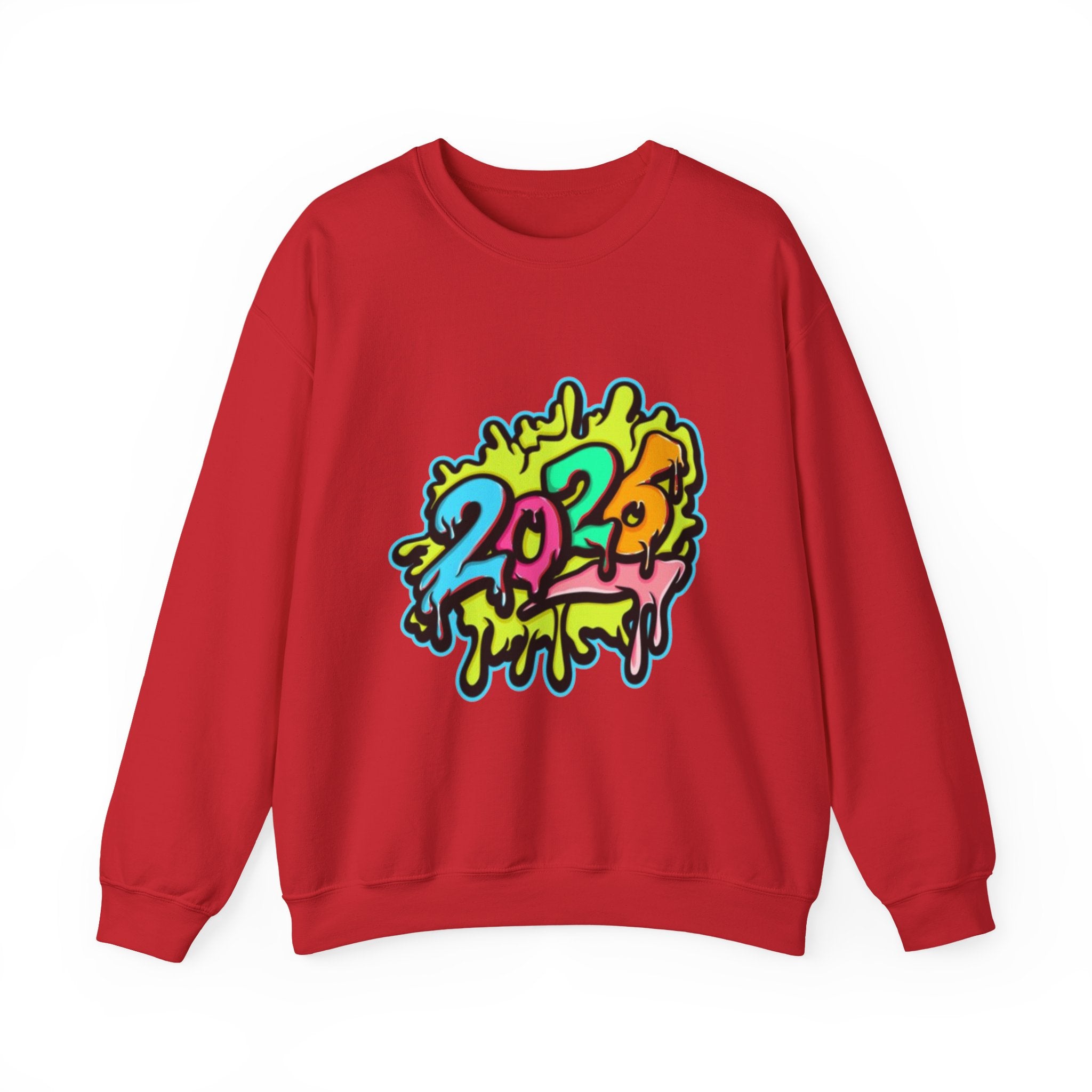 2026 Colorful Drip Design Unisex Sweatshirt