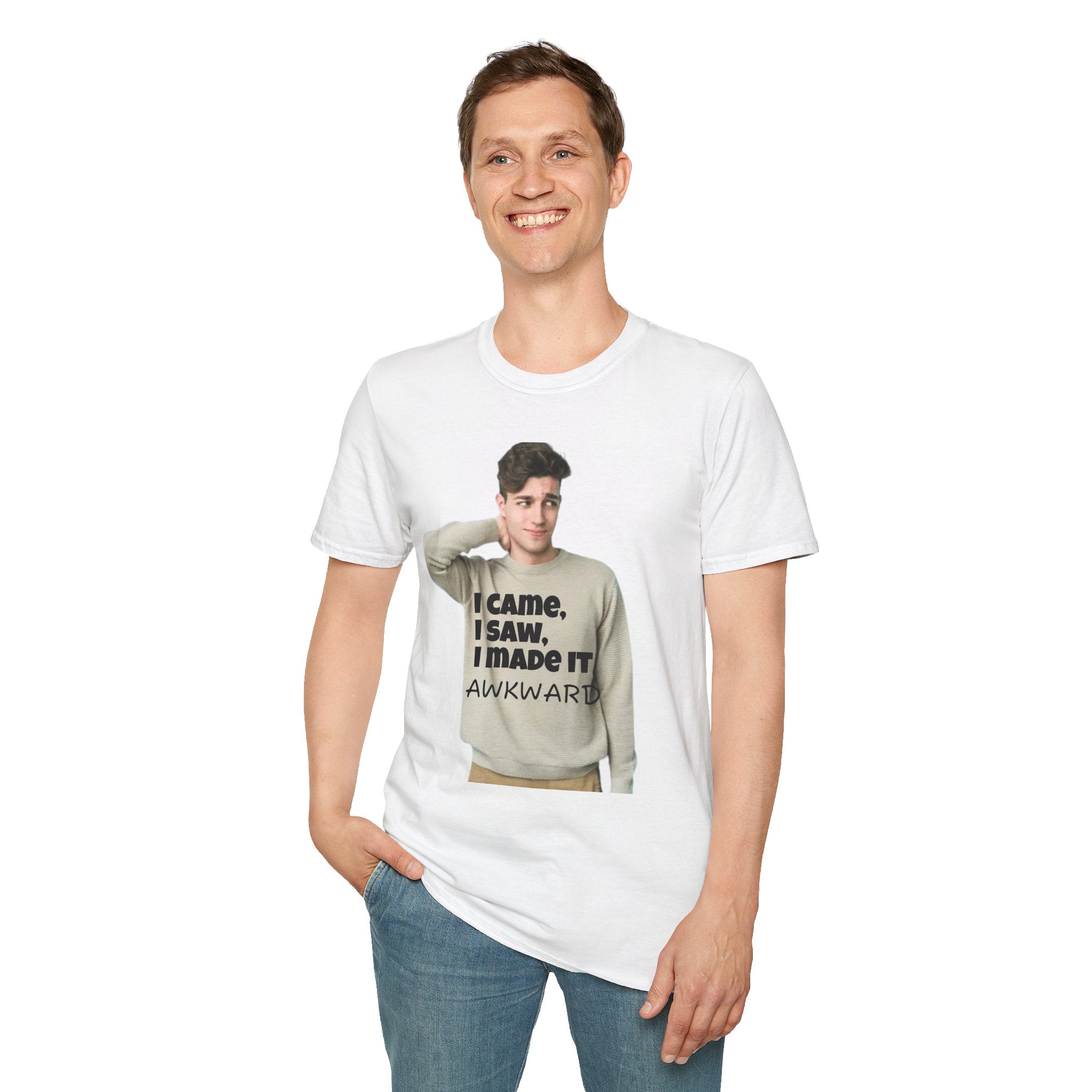 I Came I Saw I Made It Awkward Unisex Softstyle T-Shirt