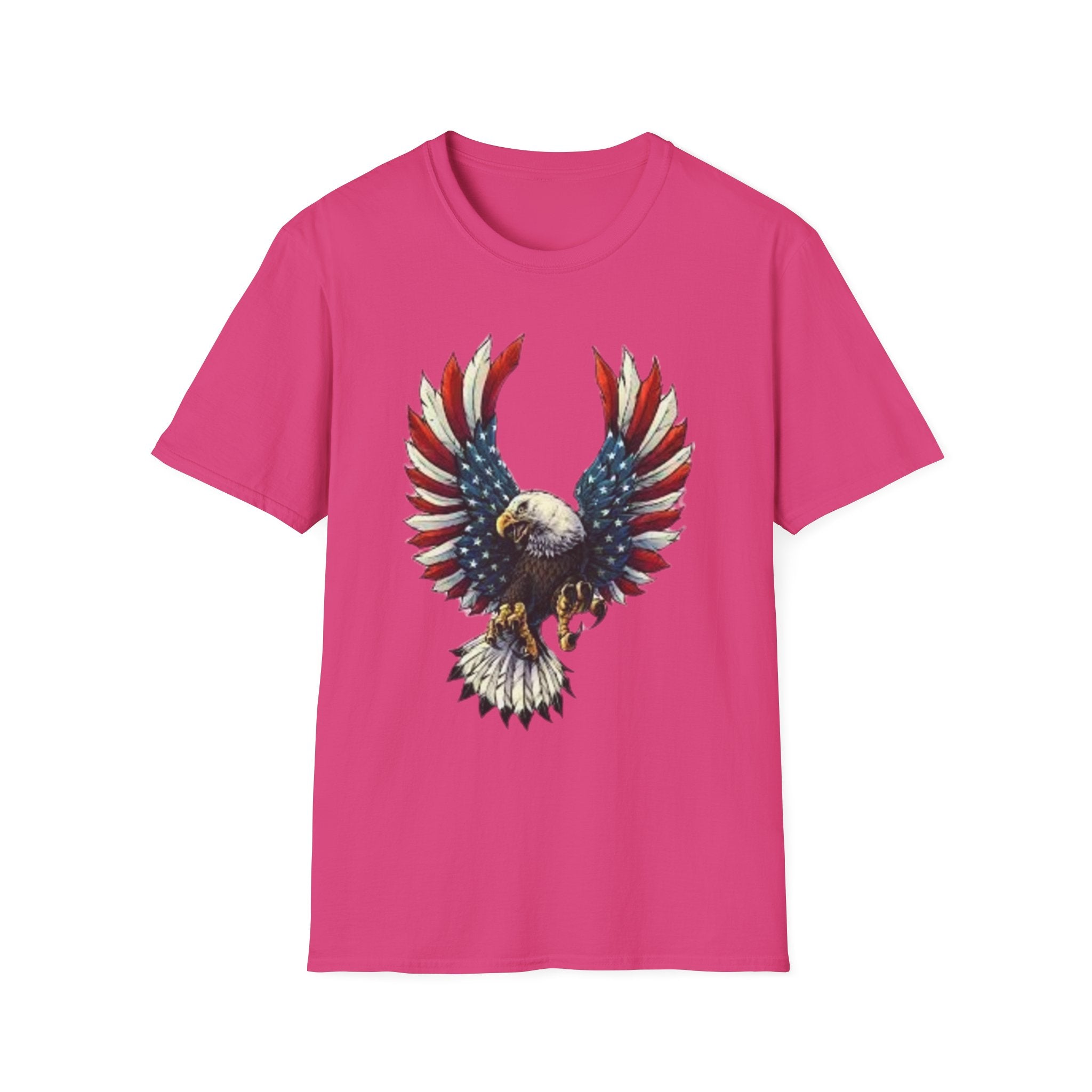 Patriotic Eagle Unisex Softstyle T-Shirt