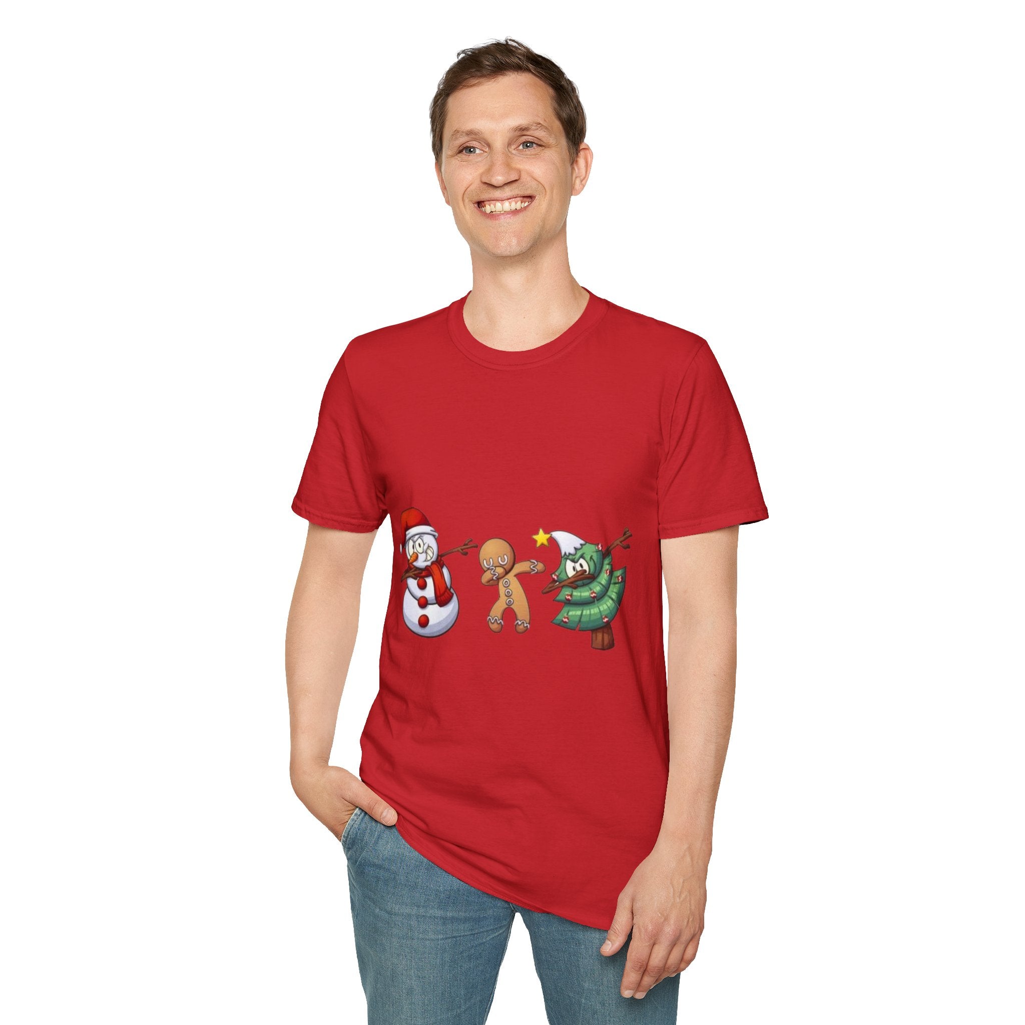Christmas Dabbing Unisex Softstyle T-Shirt