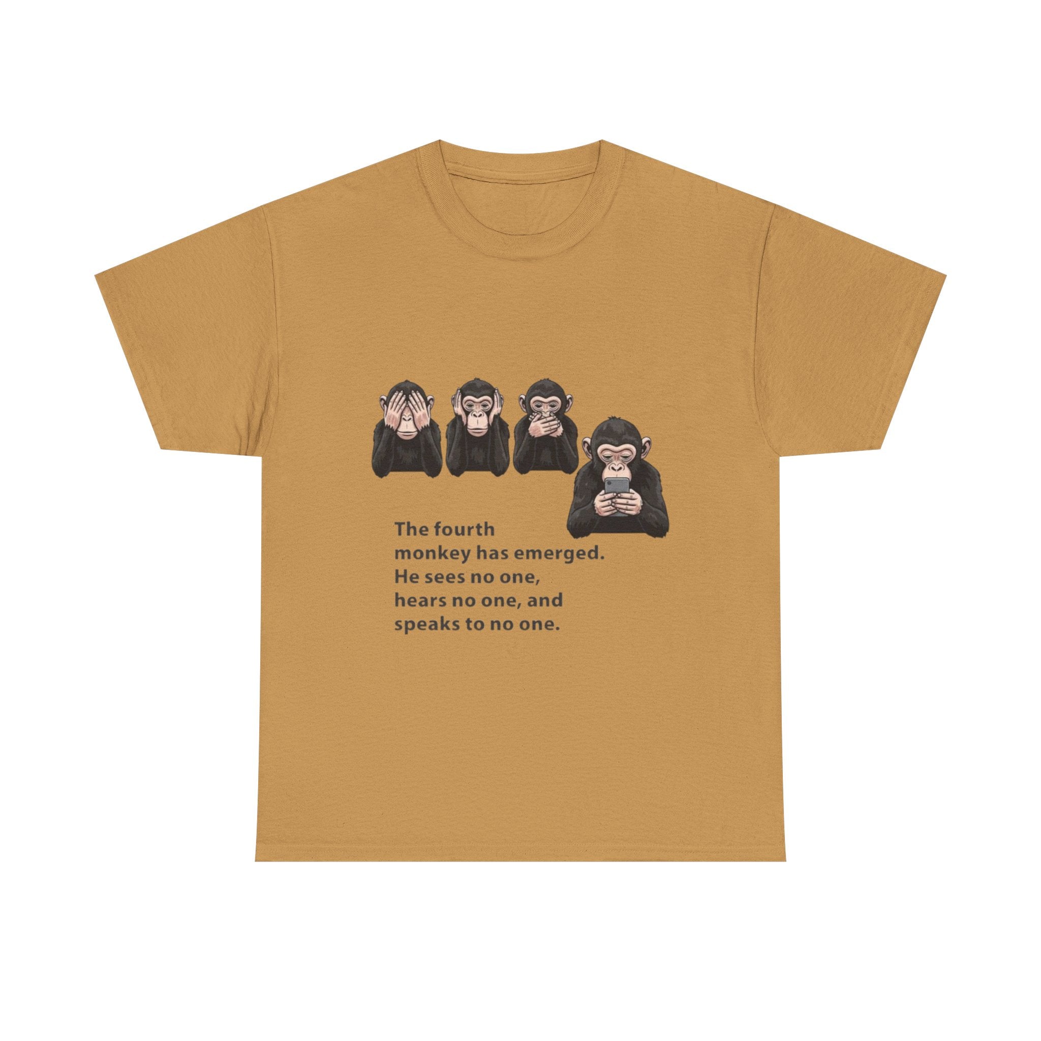 Four Monkeys Unisex Heavy Cotton T-Shirt
