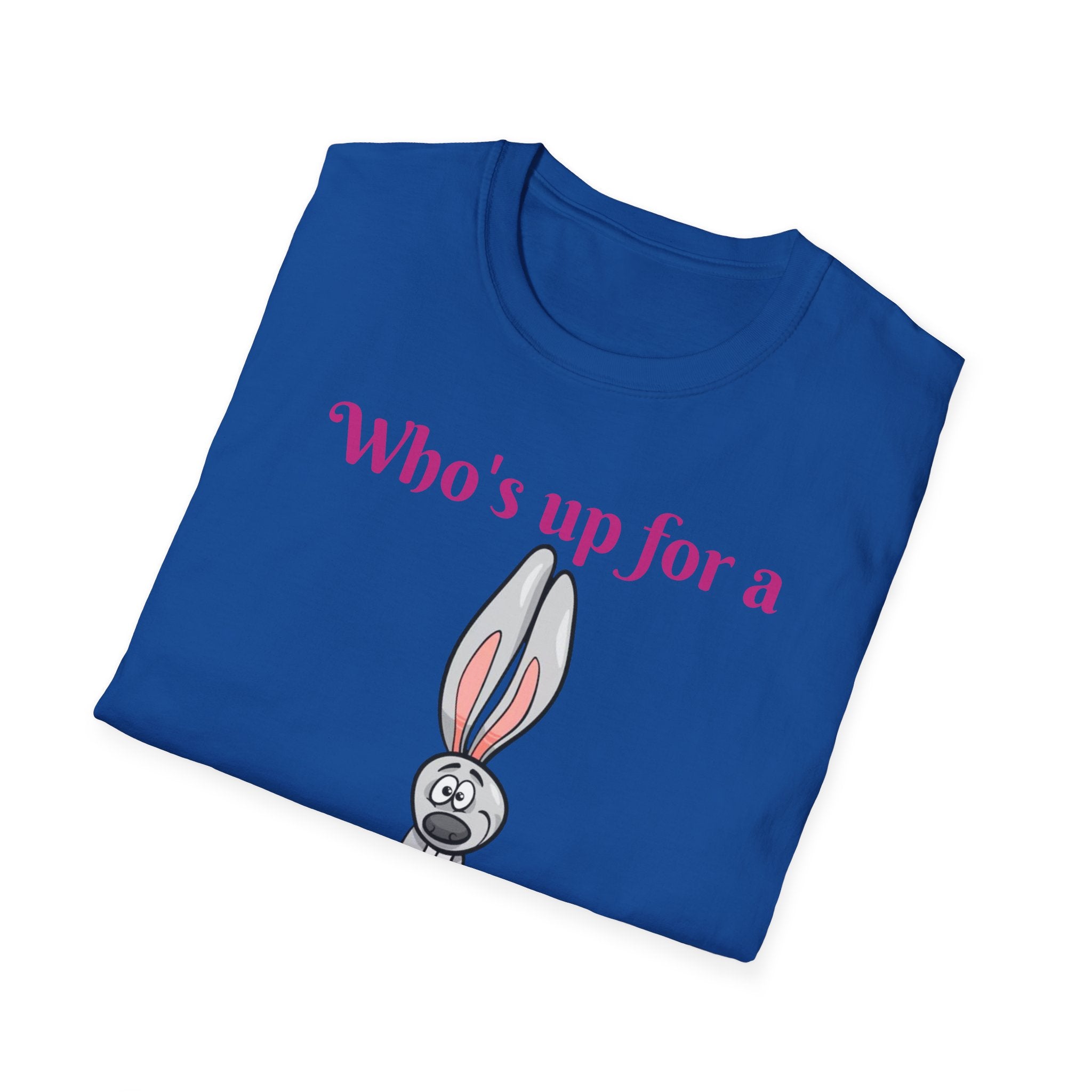 Who's Up For A Treasure Hunt Bunny Unisex Softstyle T-Shirt