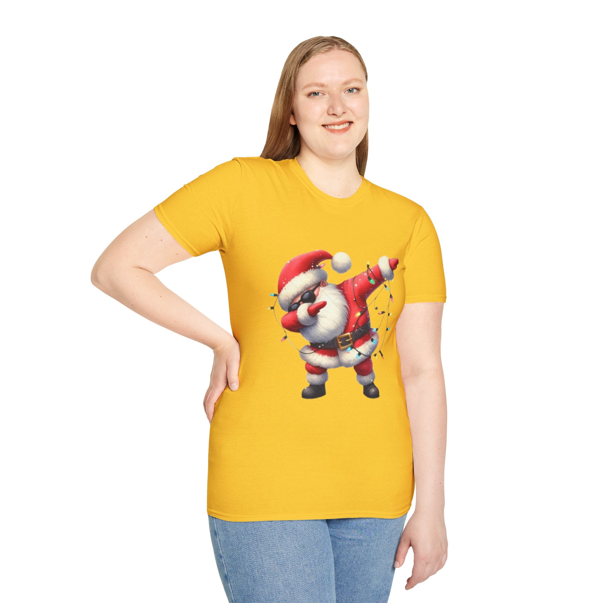 Dabbing Santa Unisex Softstyle T-Shirt