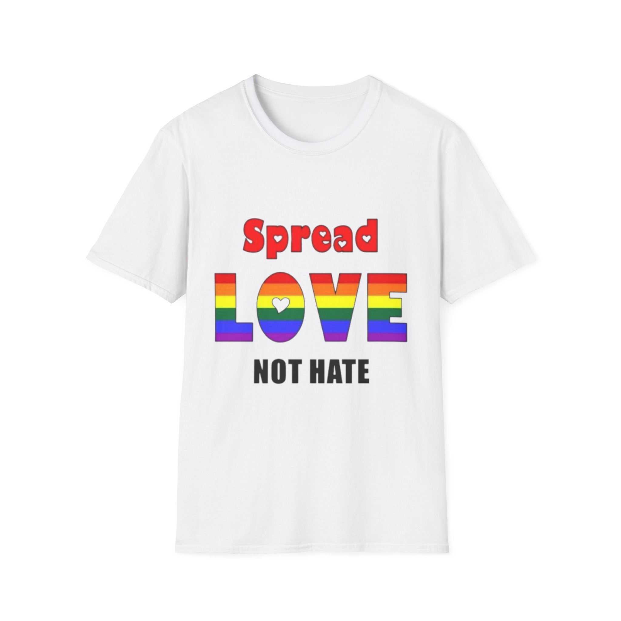 Spread Love Not Hate Unisex Softstyle T-Shirt