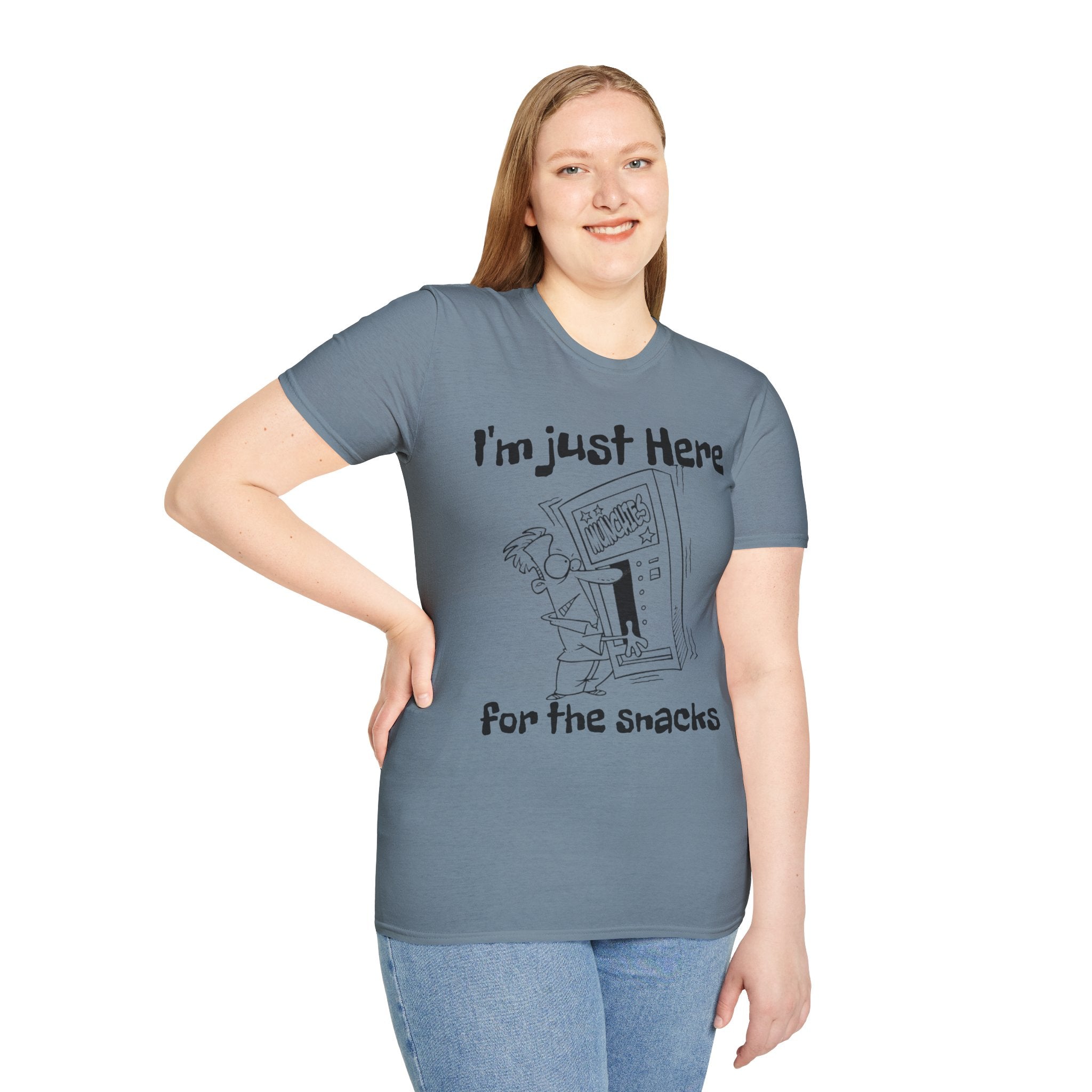 I'm Just Here For The Snacks Unisex SoftstyleT-Shirt
