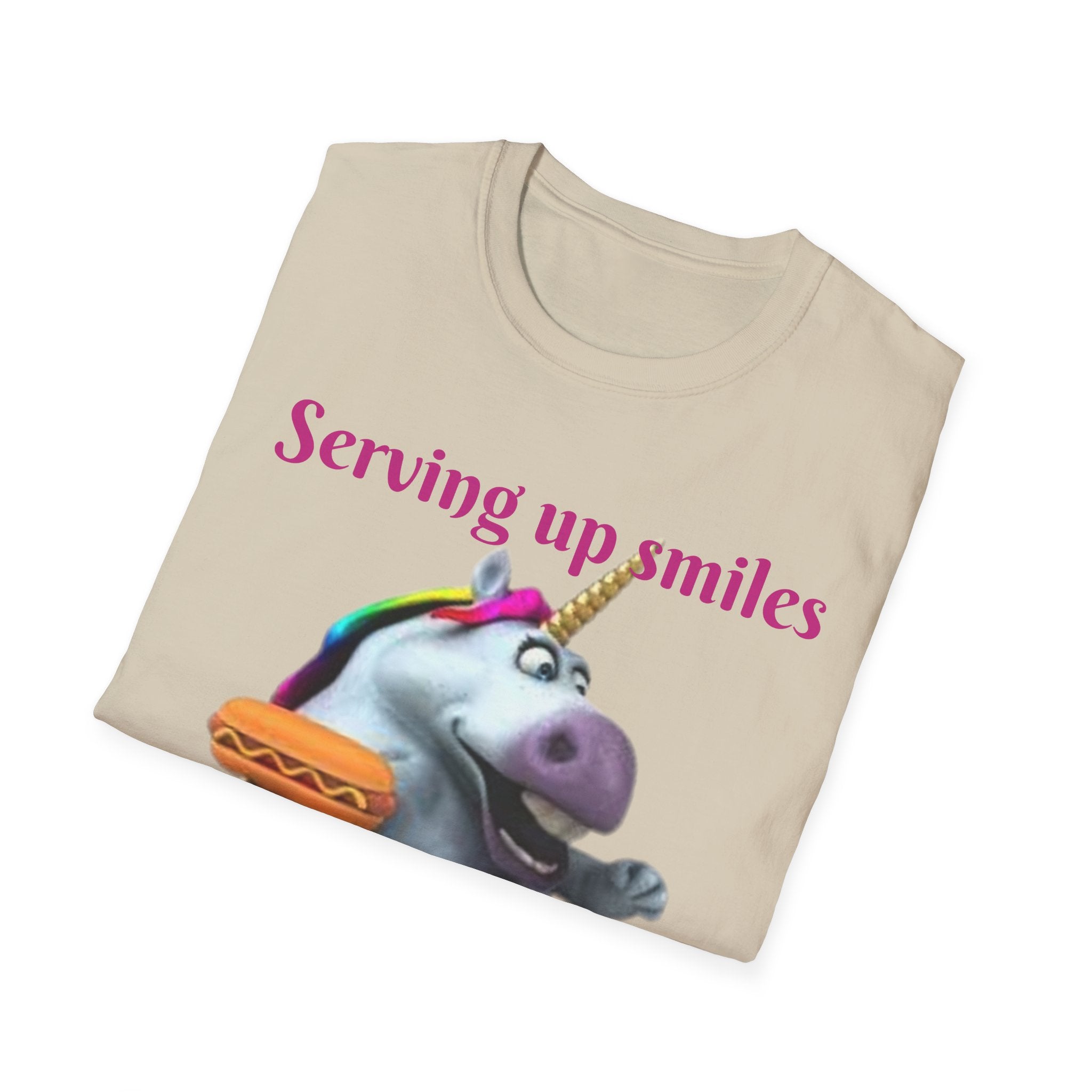 Serving Up Smiles And Tasty Treats Unicorn Unisex Softstyle T-Shirt