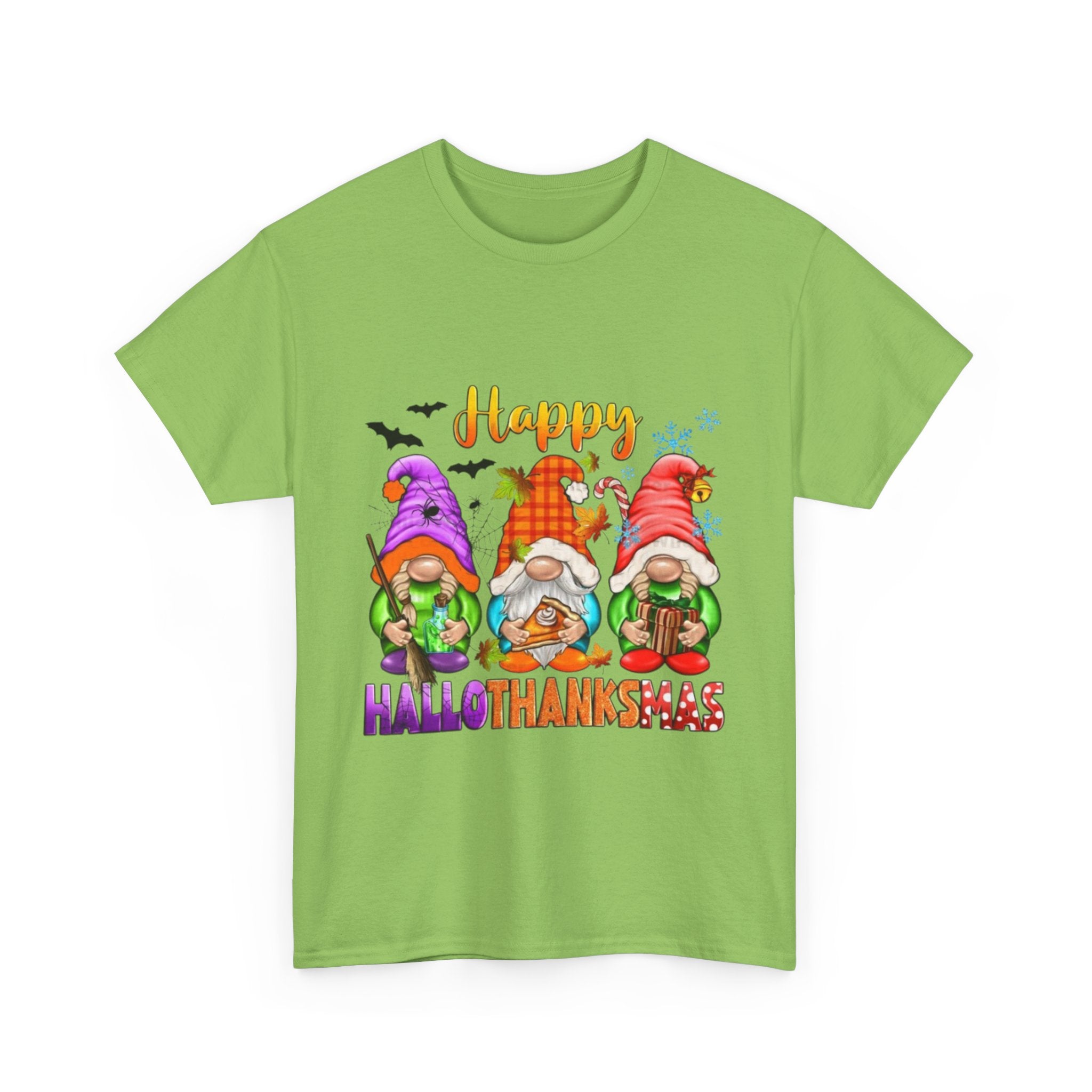 Happy Hallothanksmas Unisex Heavy Cotton T-Shirt