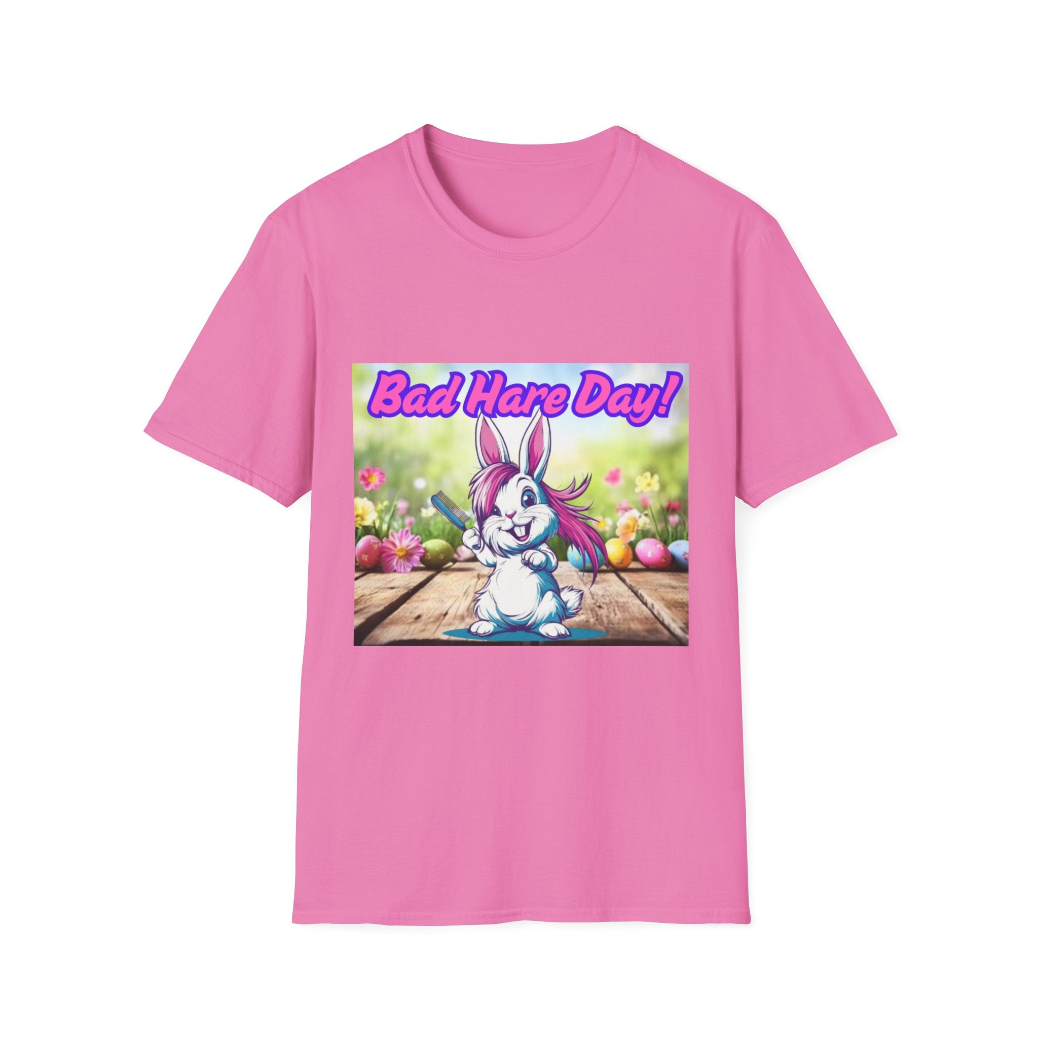 Bad Hare Day Unisex Softstyle T-Shirt
