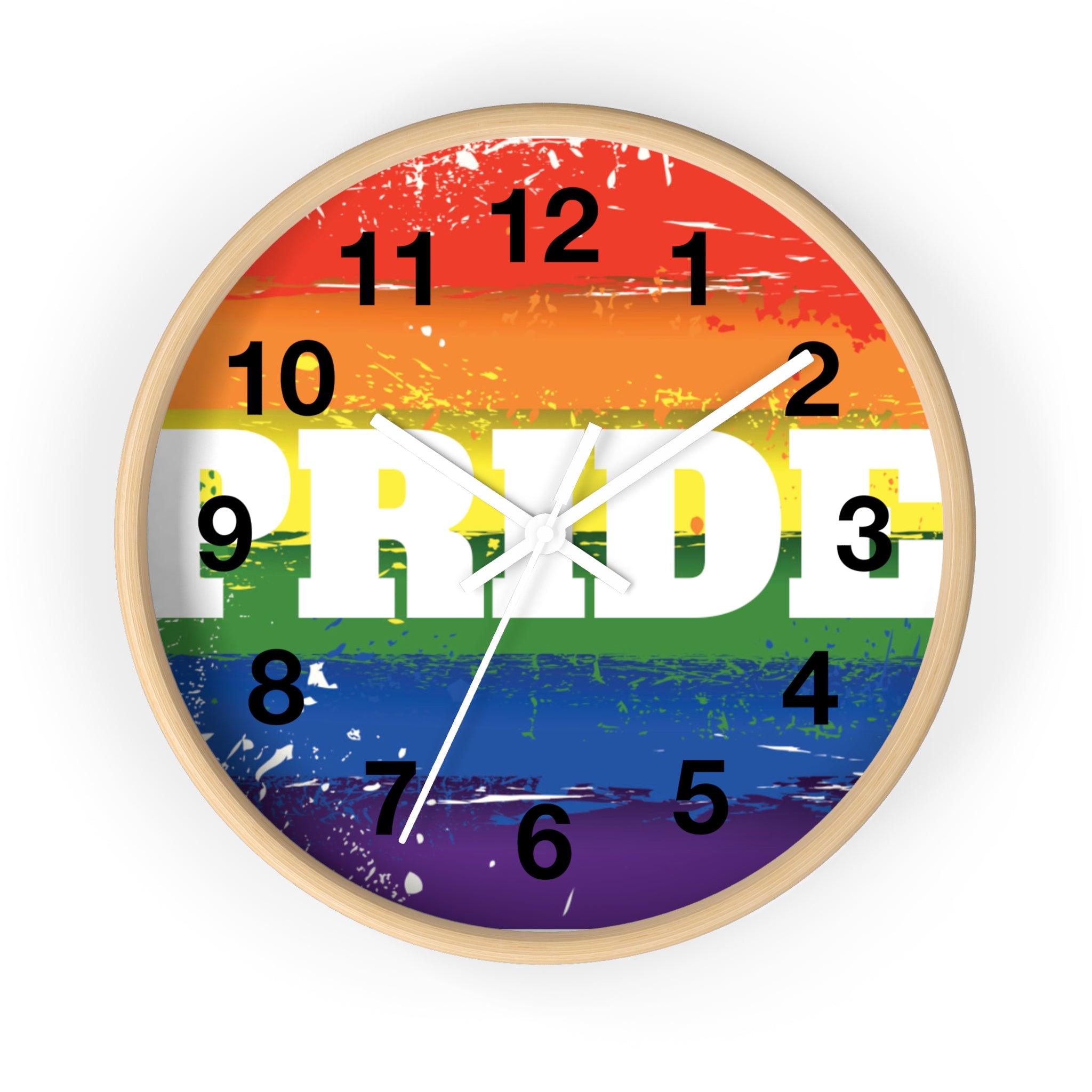 Pride Rainbow Wall Clock
