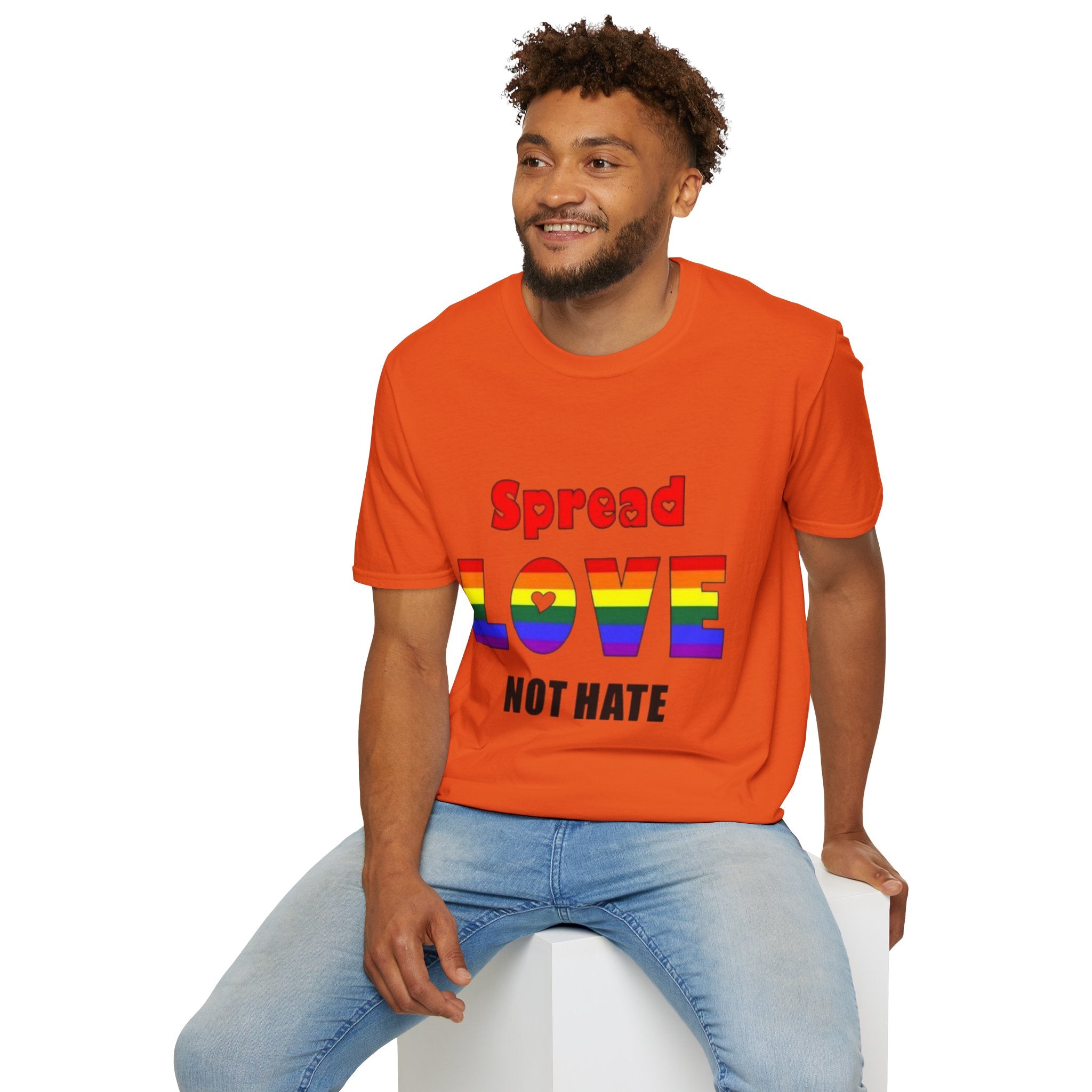 Spread Love Not Hate Unisex Softstyle T-Shirt