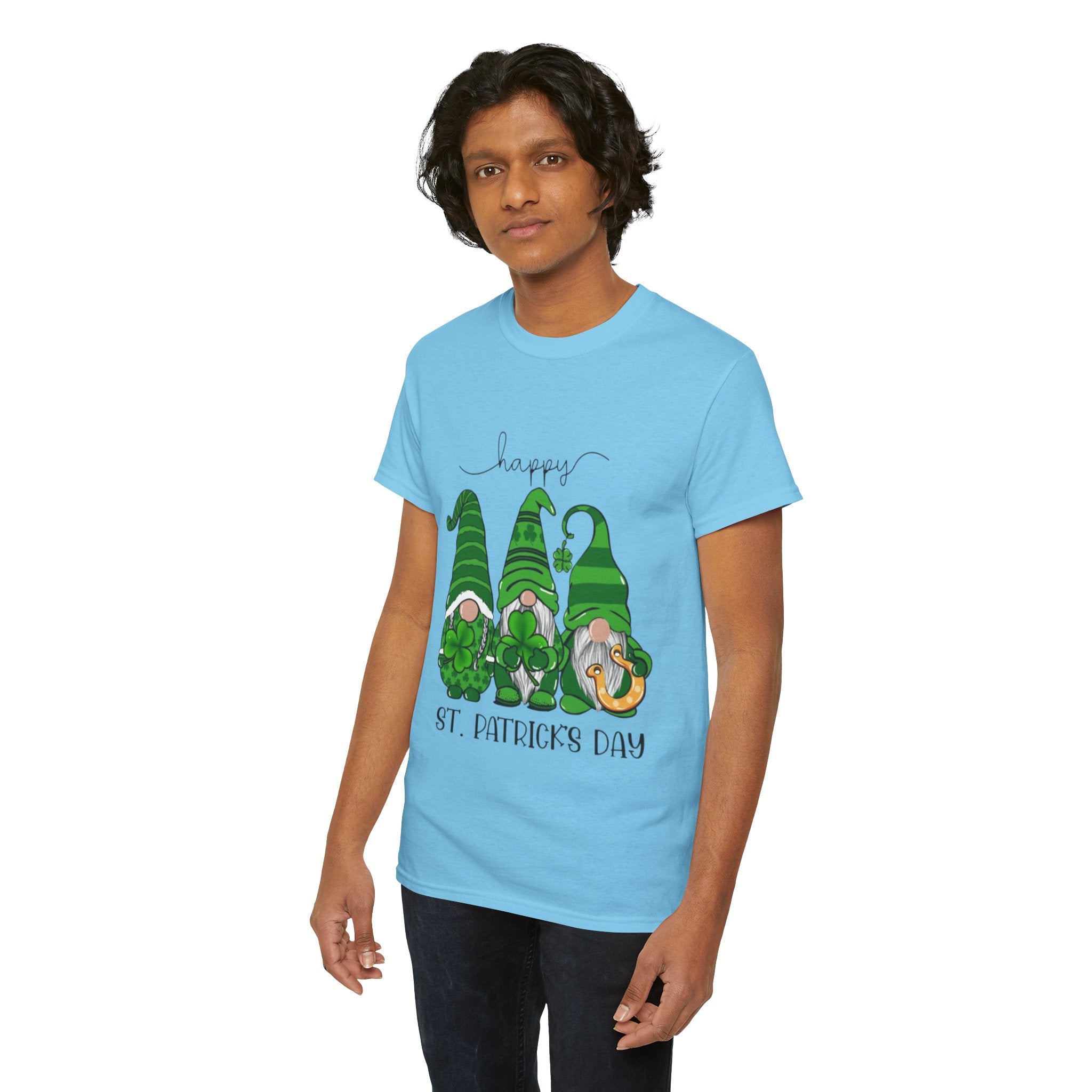 Happy St. Patrick’s Day Gnome Unisex Heavy Cotton T-Shirt