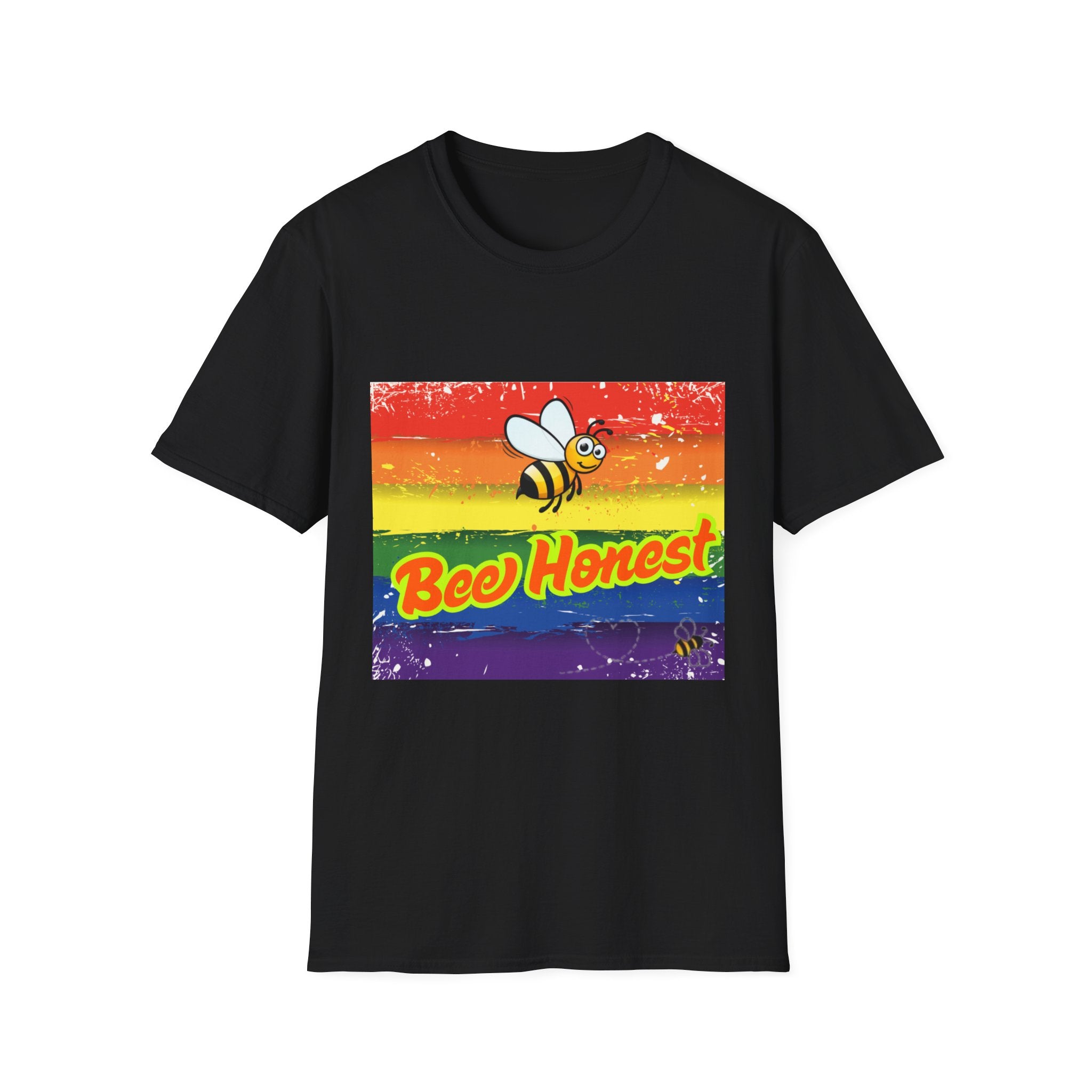 Bee Honest Rainbow Unisex Softstyle T-Shirt