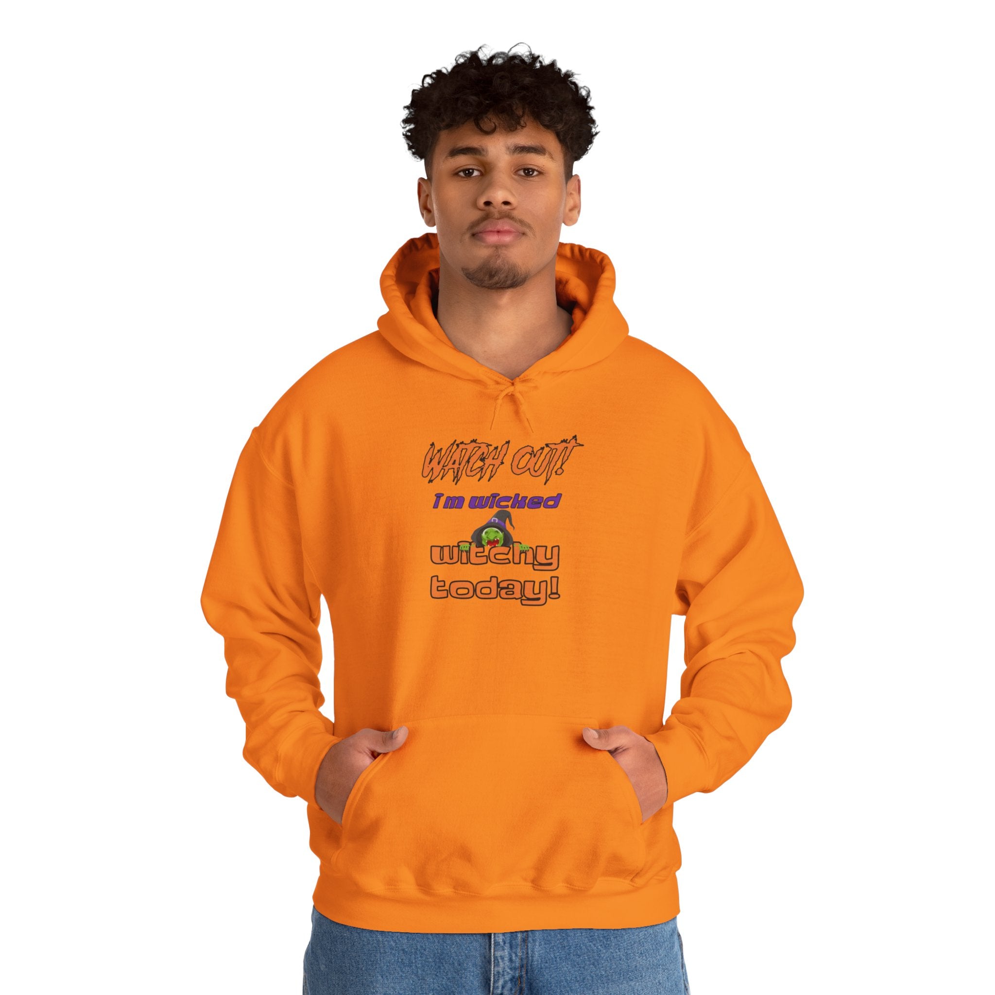 Watch Out I Am Wicked Witchy Today Unisex Heavy Blend Hooded Sweatshirt