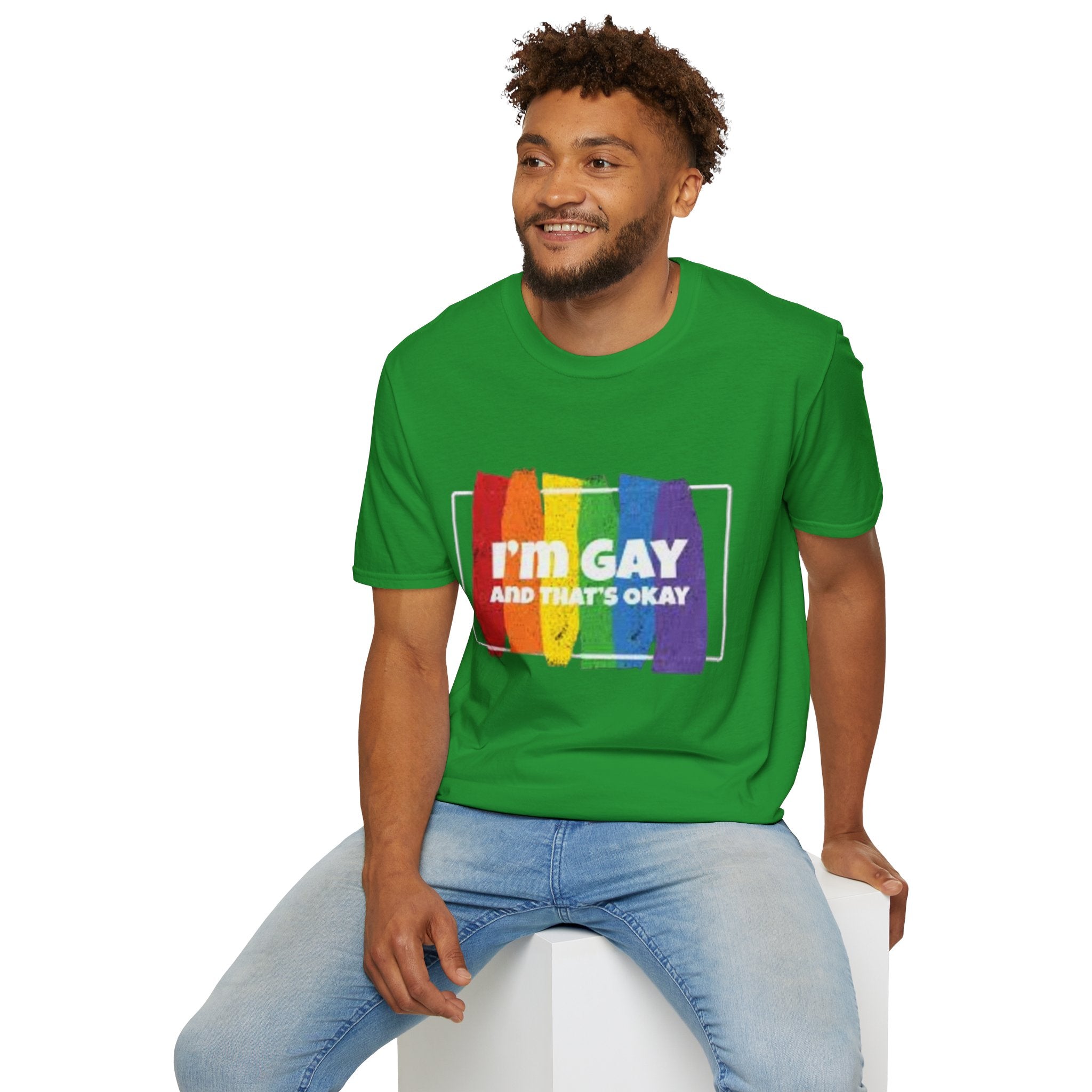 I'm GAY And That's Okay Unisex Softstyle T-Shirt