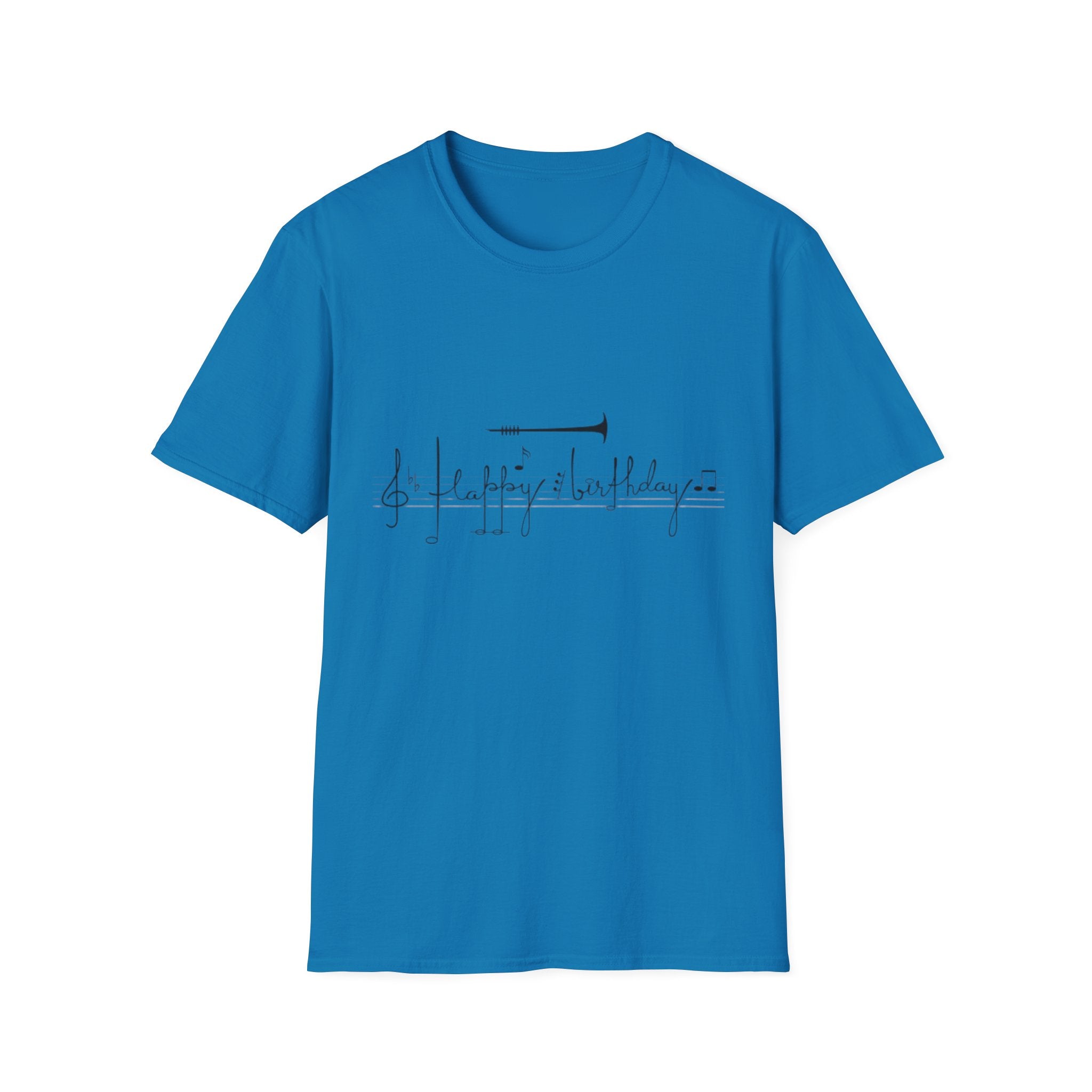 Music Note Birthday Unisex Softstyle T-Shirt-Personalize It!