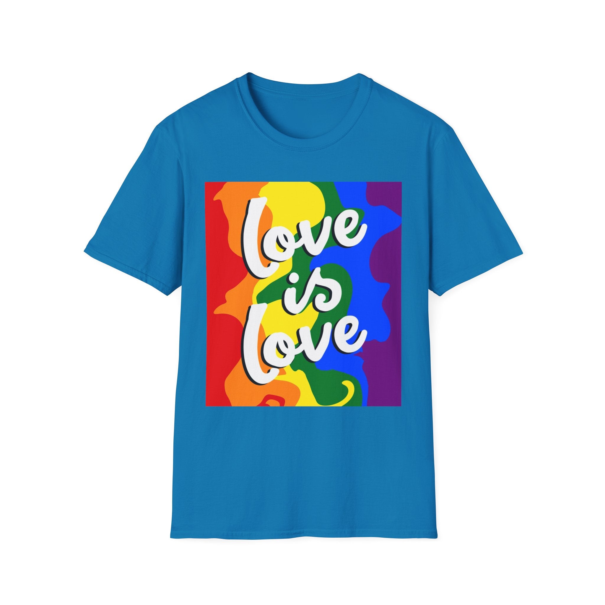 Colorful Pride Love is Love Unisex Softstyle T-Shirt
